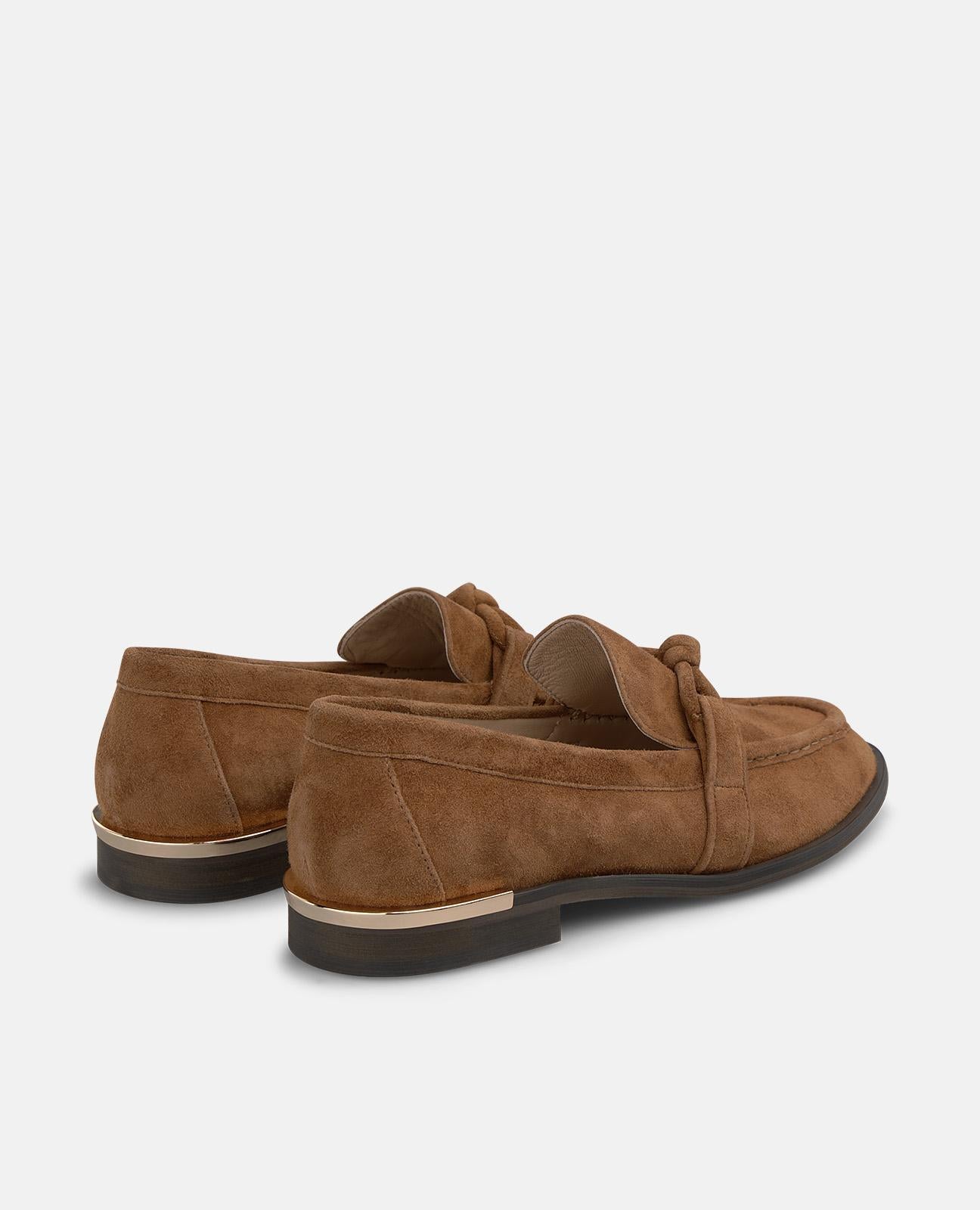 MOCASÍN ANTE CON DETALLE NUDO