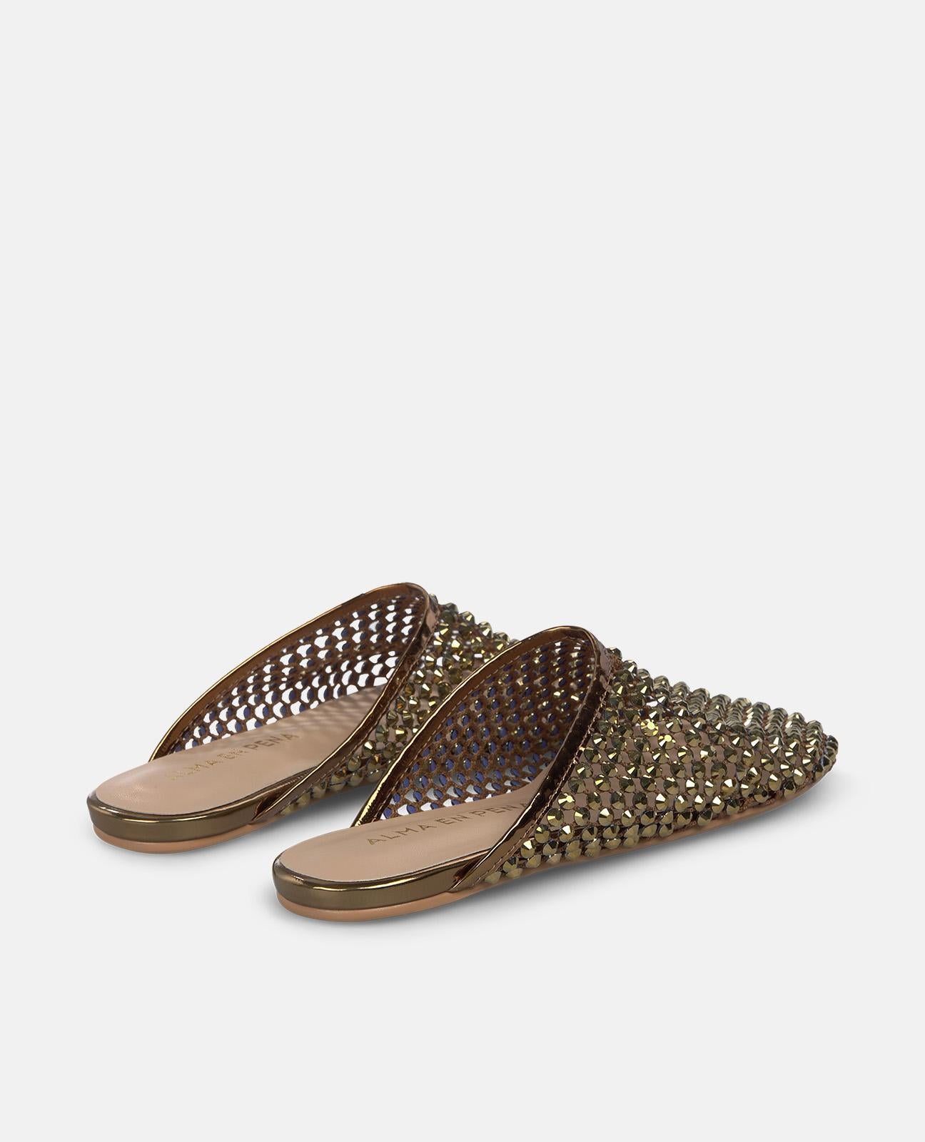 SANDALIA PLANA MULE MALLA