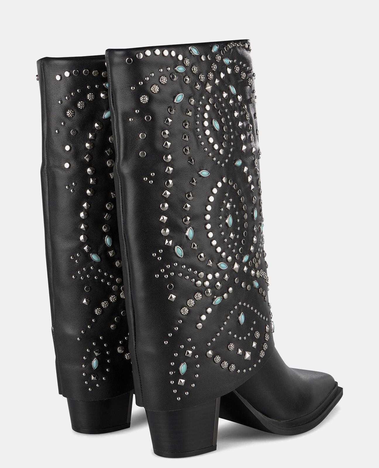 BOTA POLAINA CON TACHAS