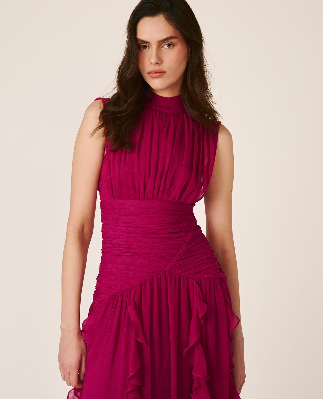 LONG DRESS WITH RUFFLES