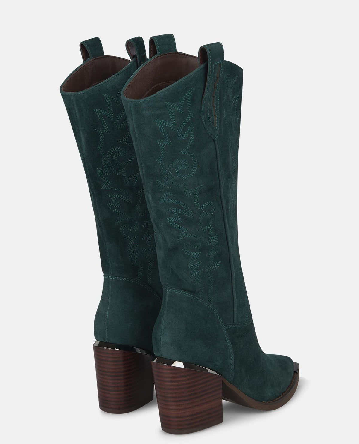 BOTA TACÓN BORDADA