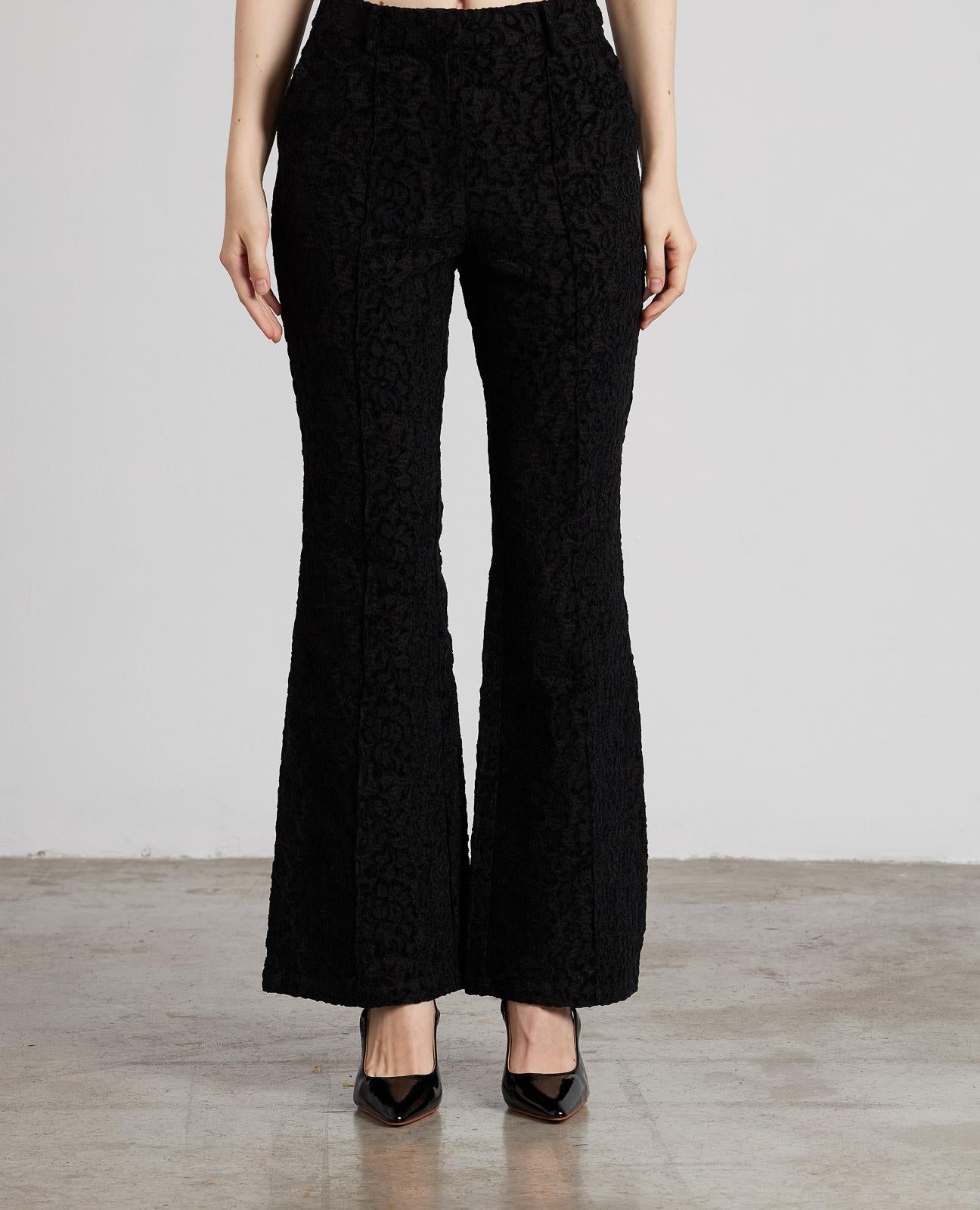 TEXTURED FLARE JEGGING