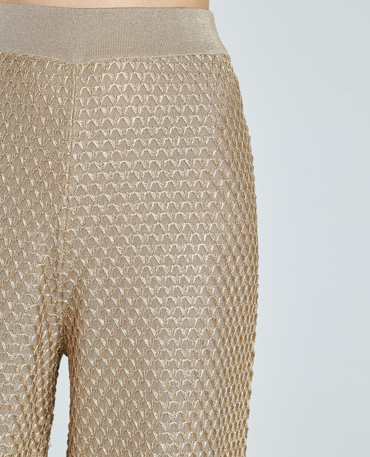 TEXTURED KNITTED PANTS