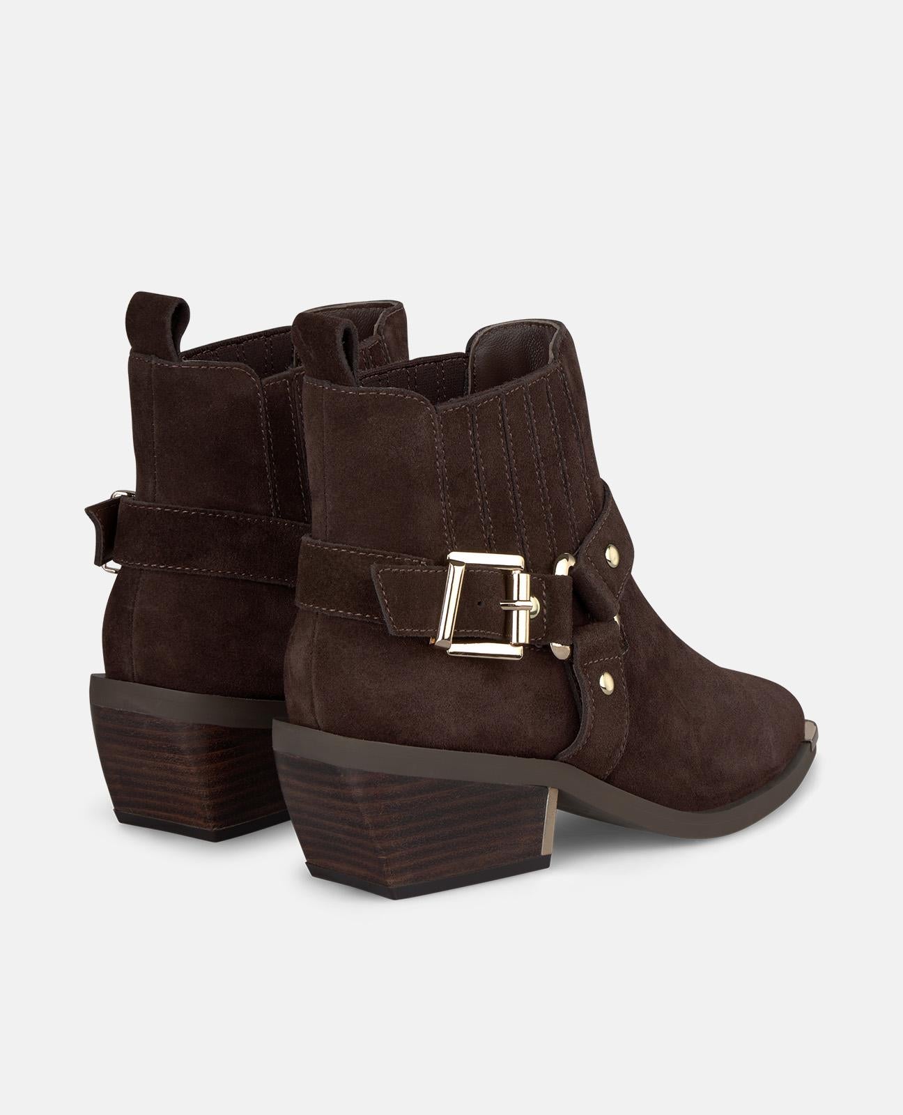 BOTÍN CON HEBILLA PLANO