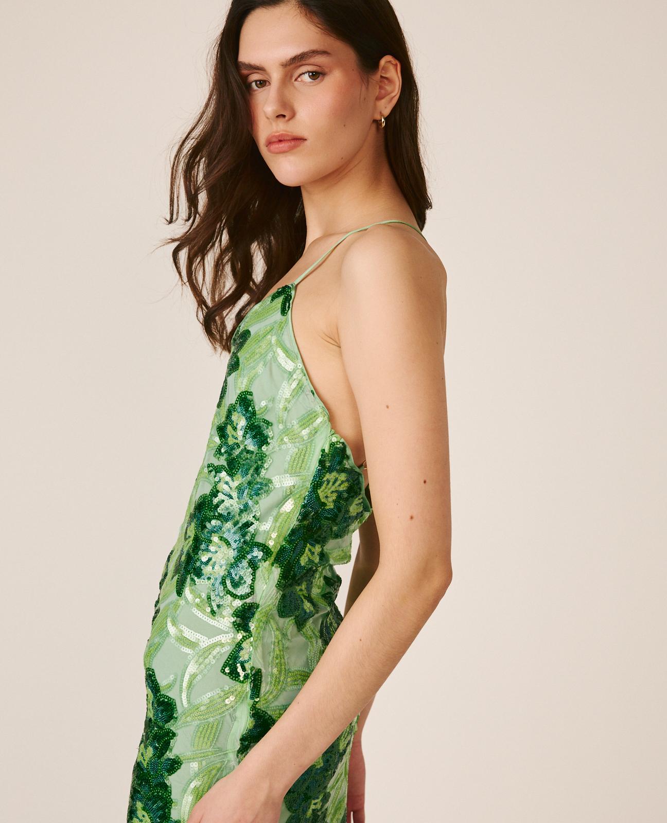 VESTIDO MIDI LENTEJUELAS