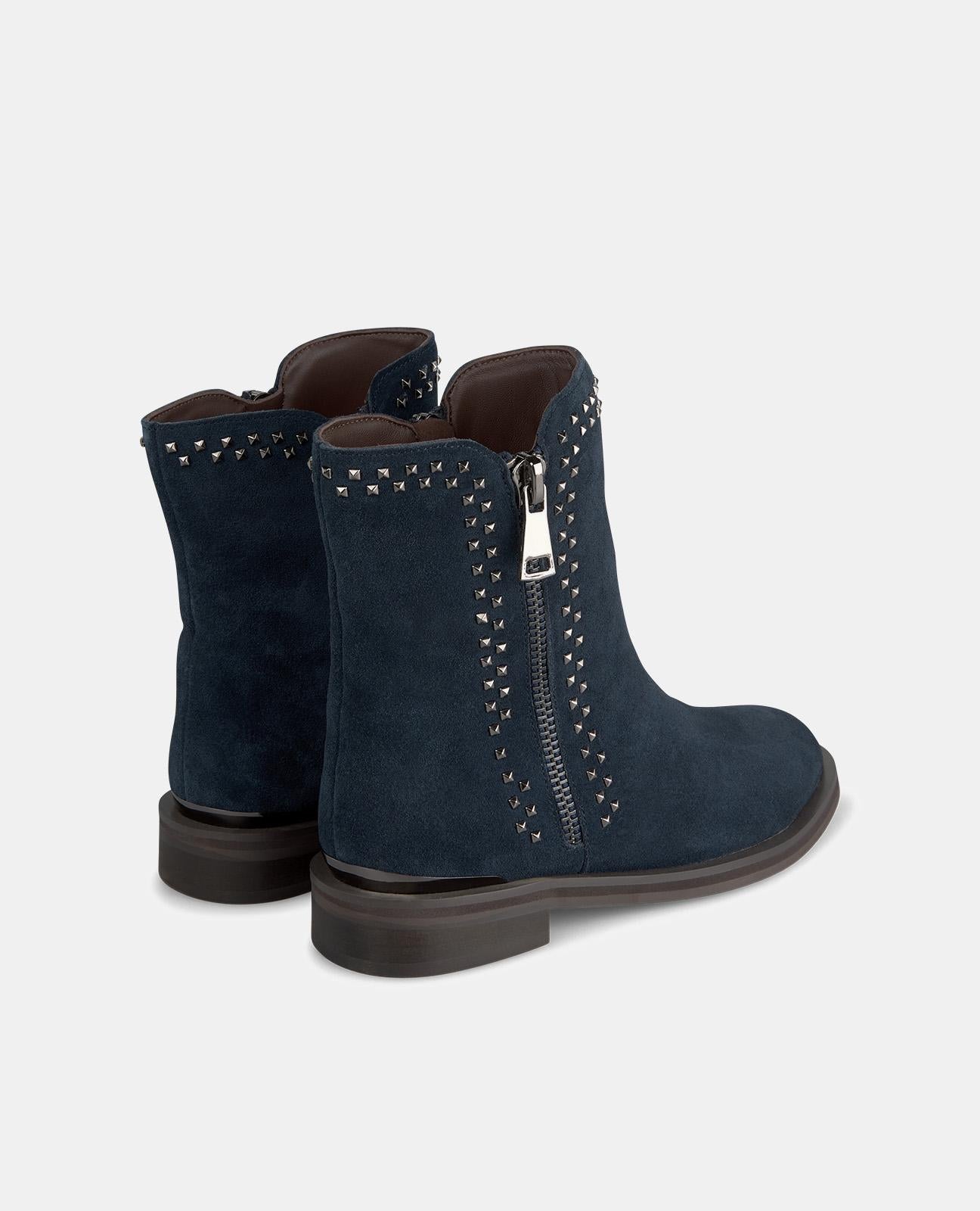 BOTTINES PLATES AVEC FERMETURE ÉCLAIR