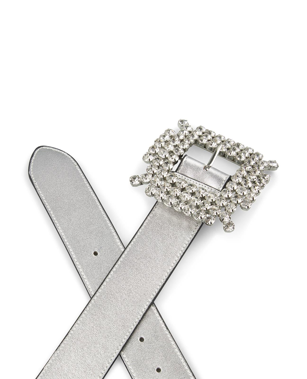 CEINTURE À BOUCLE EN STRASS