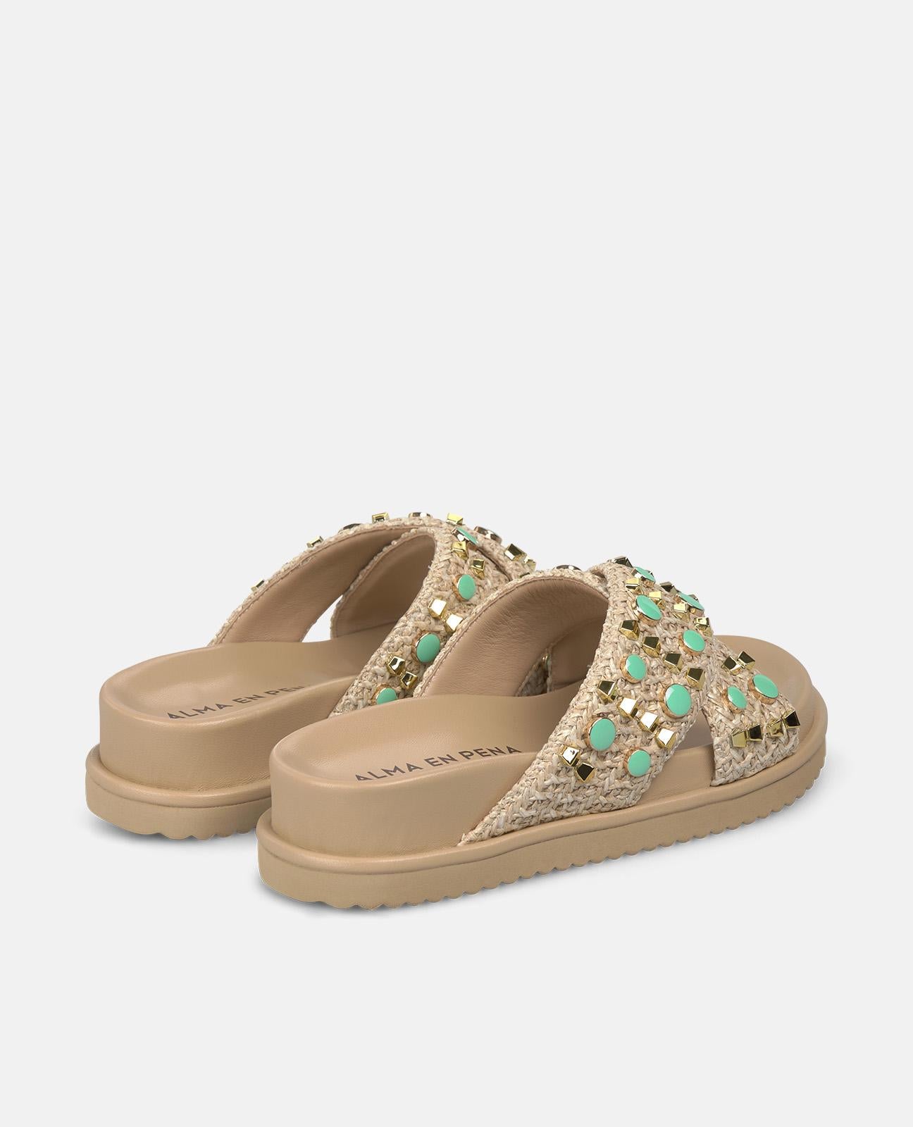 SANDALIA PLATAFORMA DOBLE TIRA CRUZADA