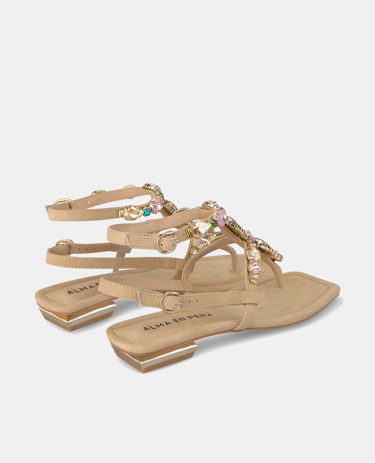 SANDALIA PLANA TIPO GRIEGA