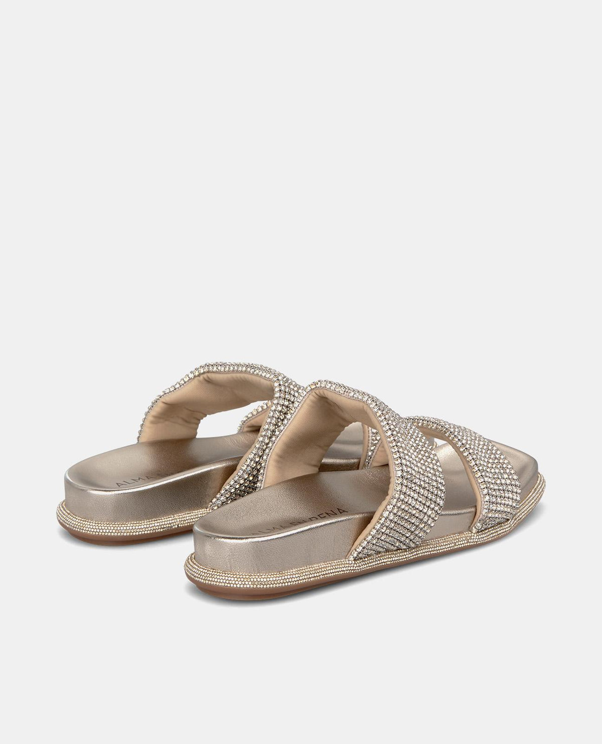 SANDALIA PLANA TIRAS STRASS