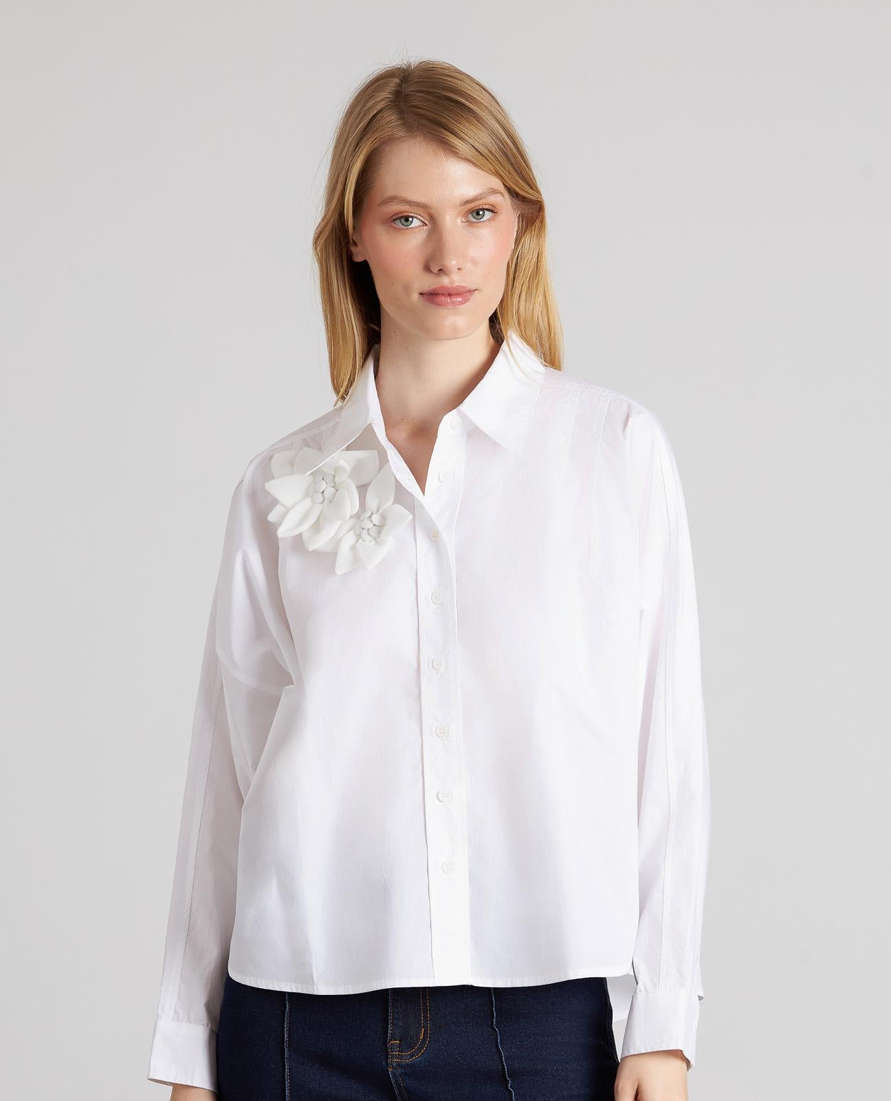 CAMISA RAYADA FLORES