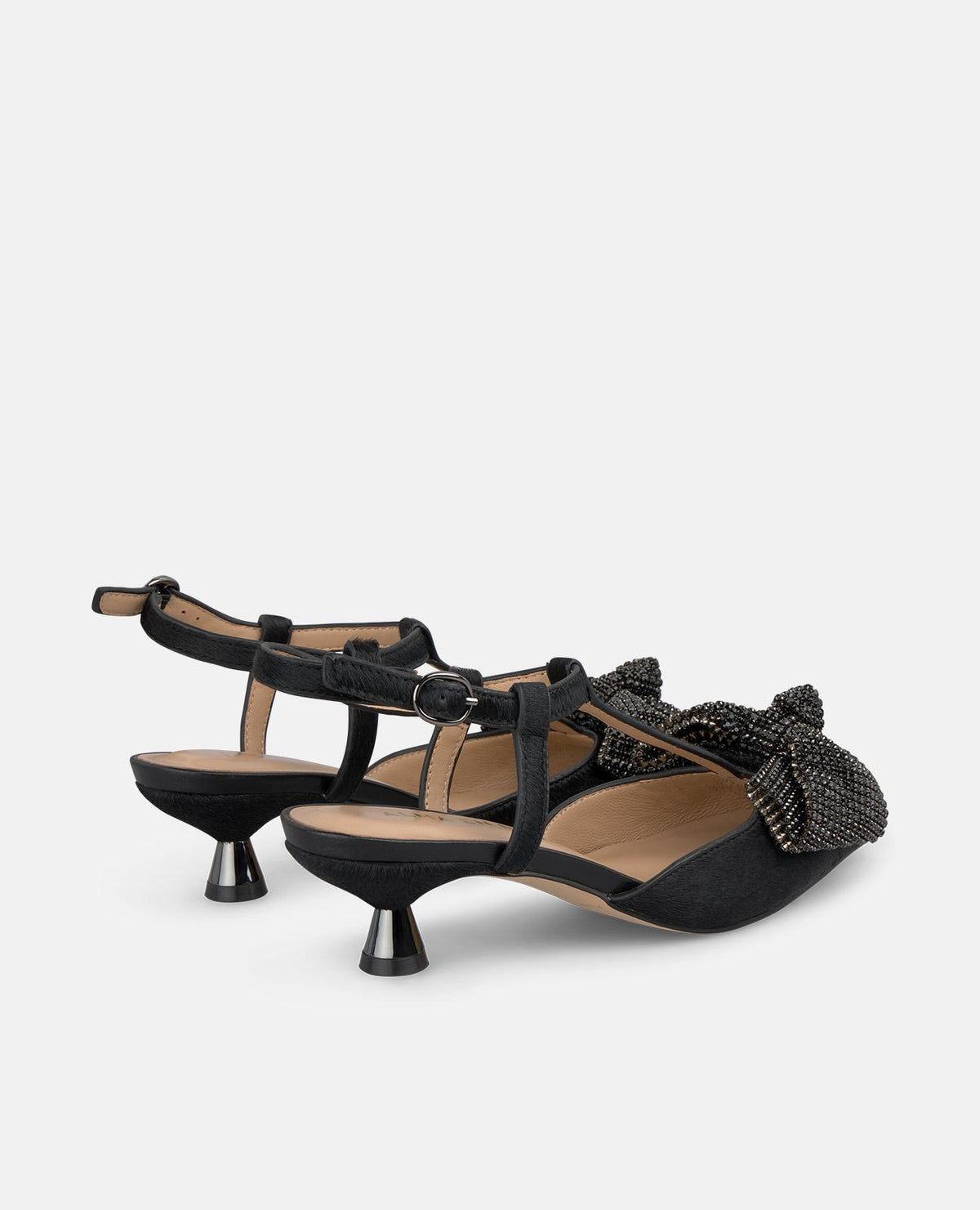 SAPATO DE SALTO ALTO COM MINI LAÇO