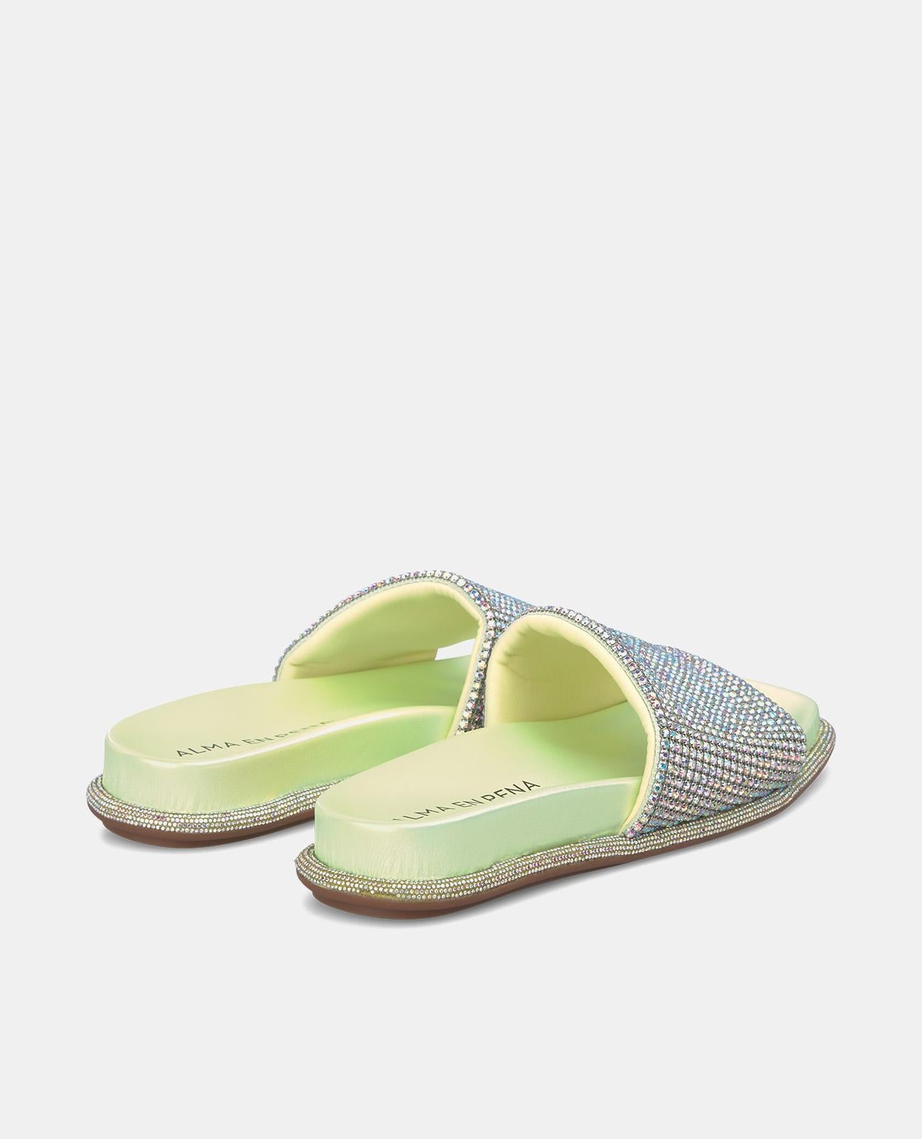 SANDALIA PLANA TIRA STRASS