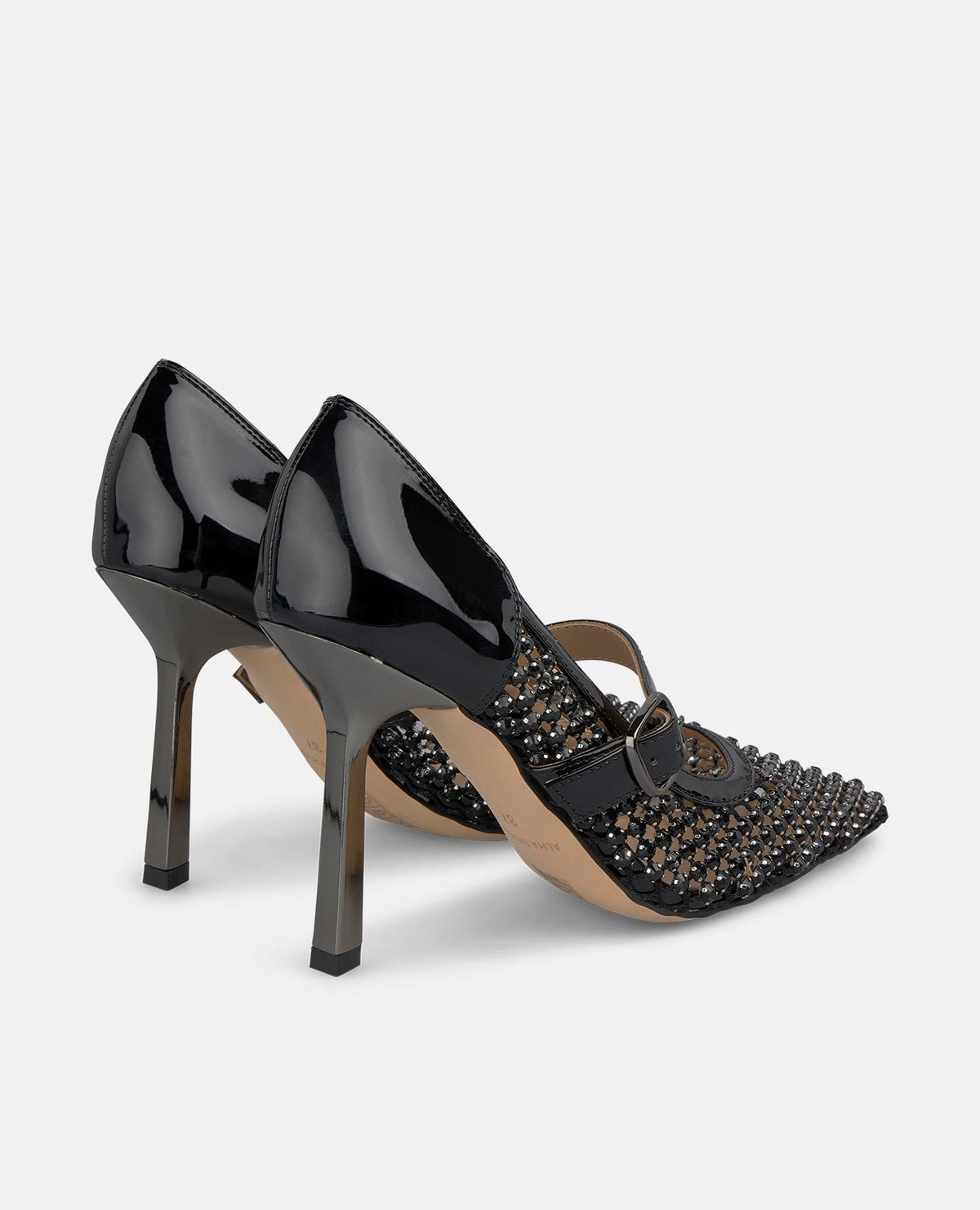 SCARPA CON TACCO A RETICOLATO