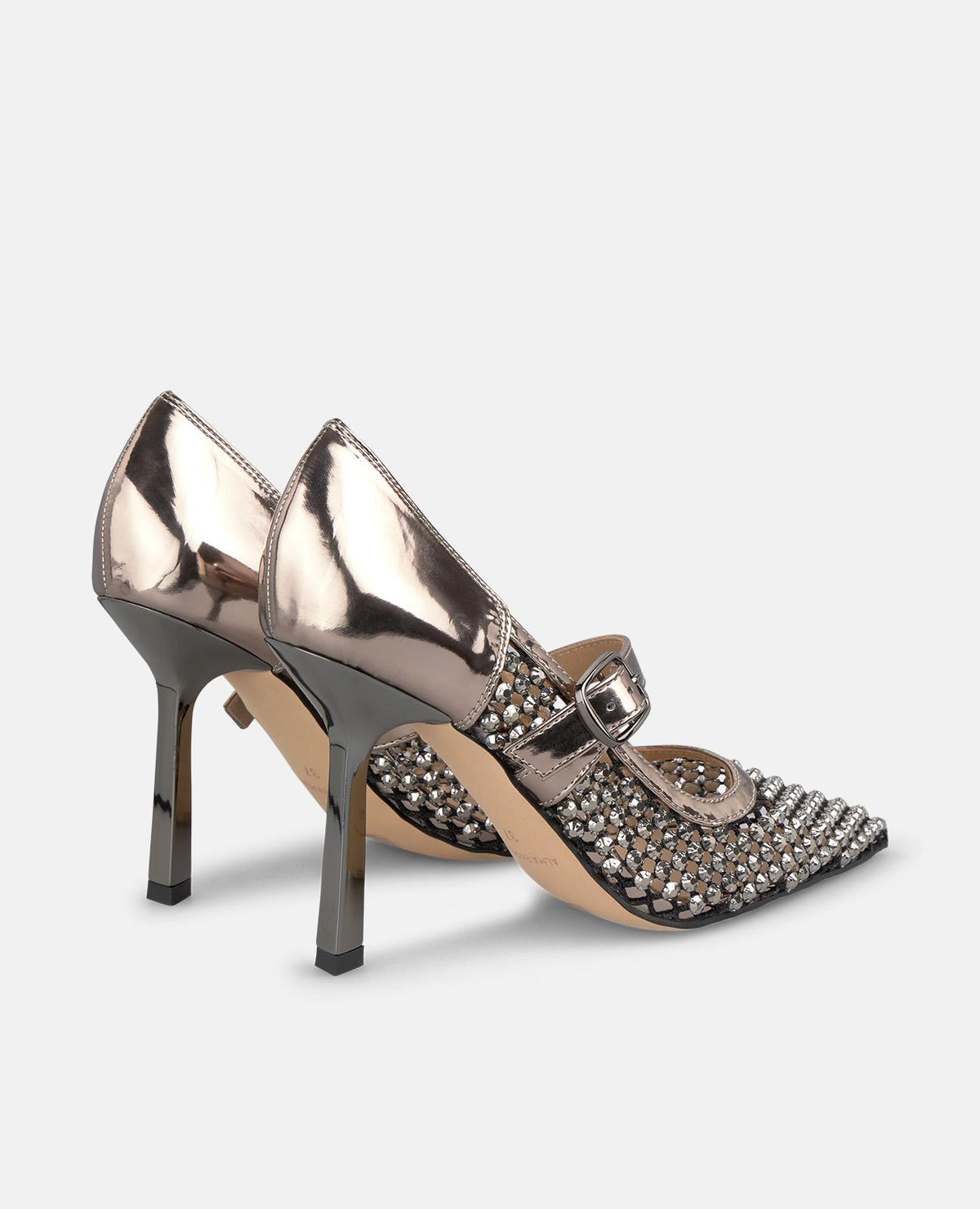 SCARPA CON TACCO A RETICOLATO