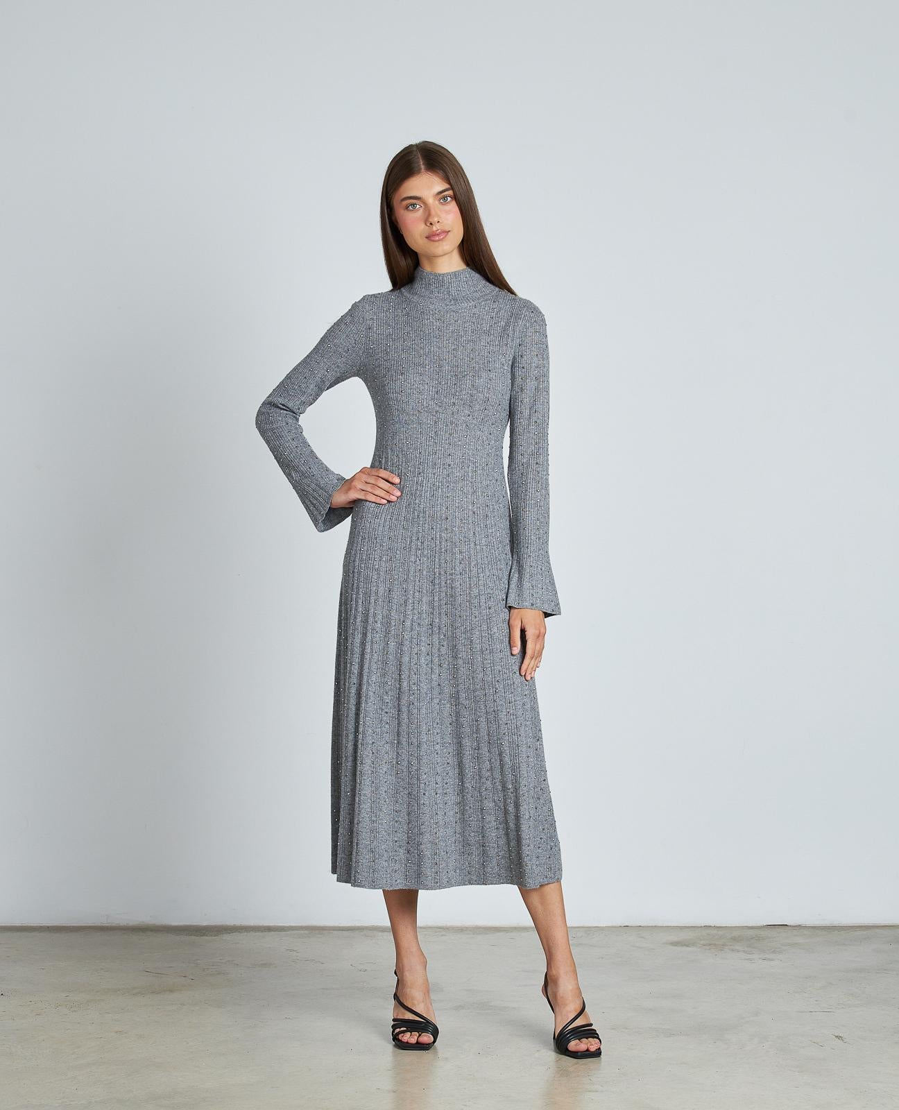 VESTIDO COMPRIDO COM BRILHANTES