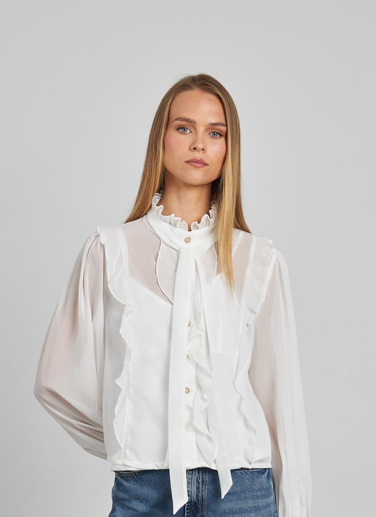 CHEMISE FLUIDE AVEC NOEUD