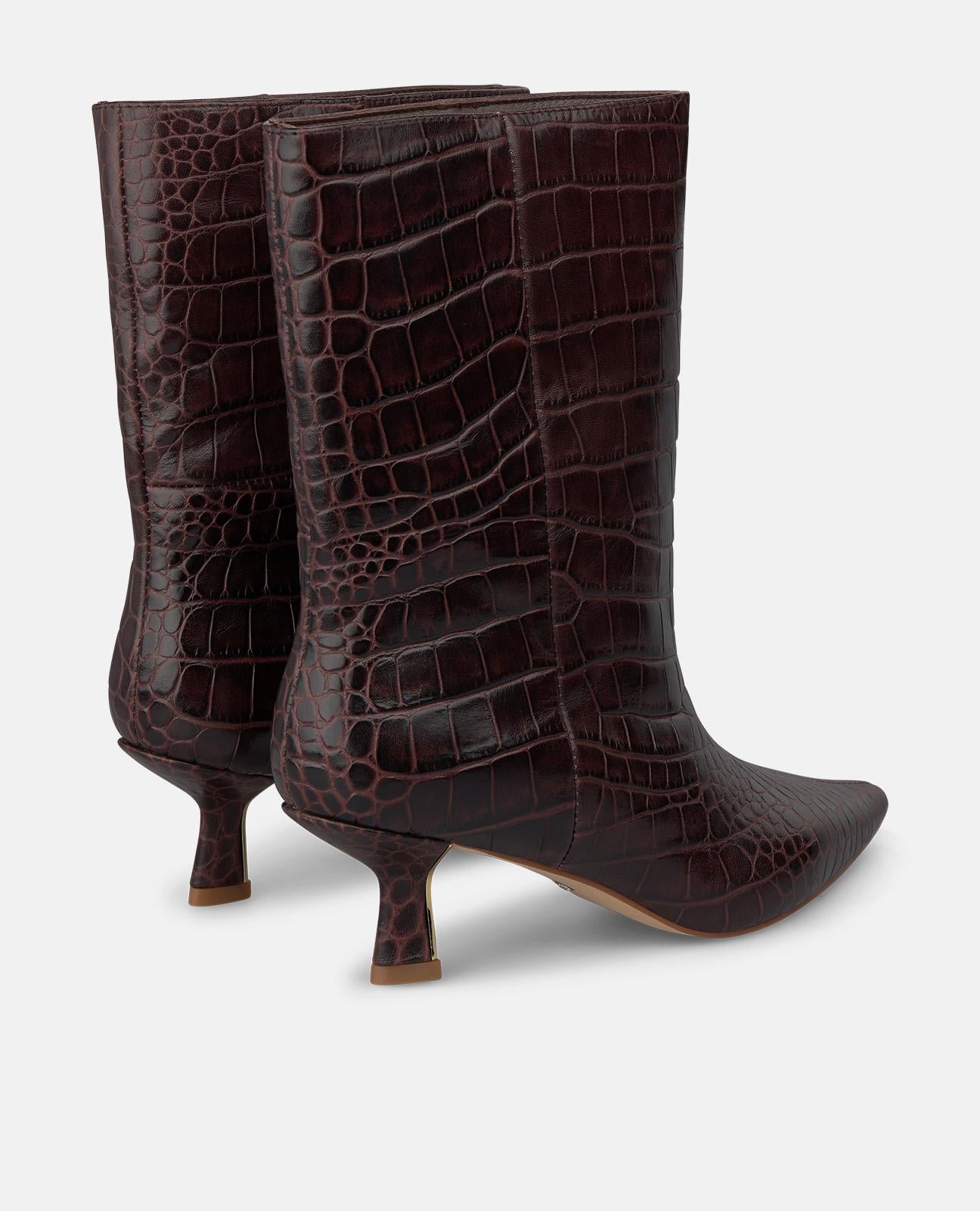BOTÍN DE PIEL ANIMAL PRINT