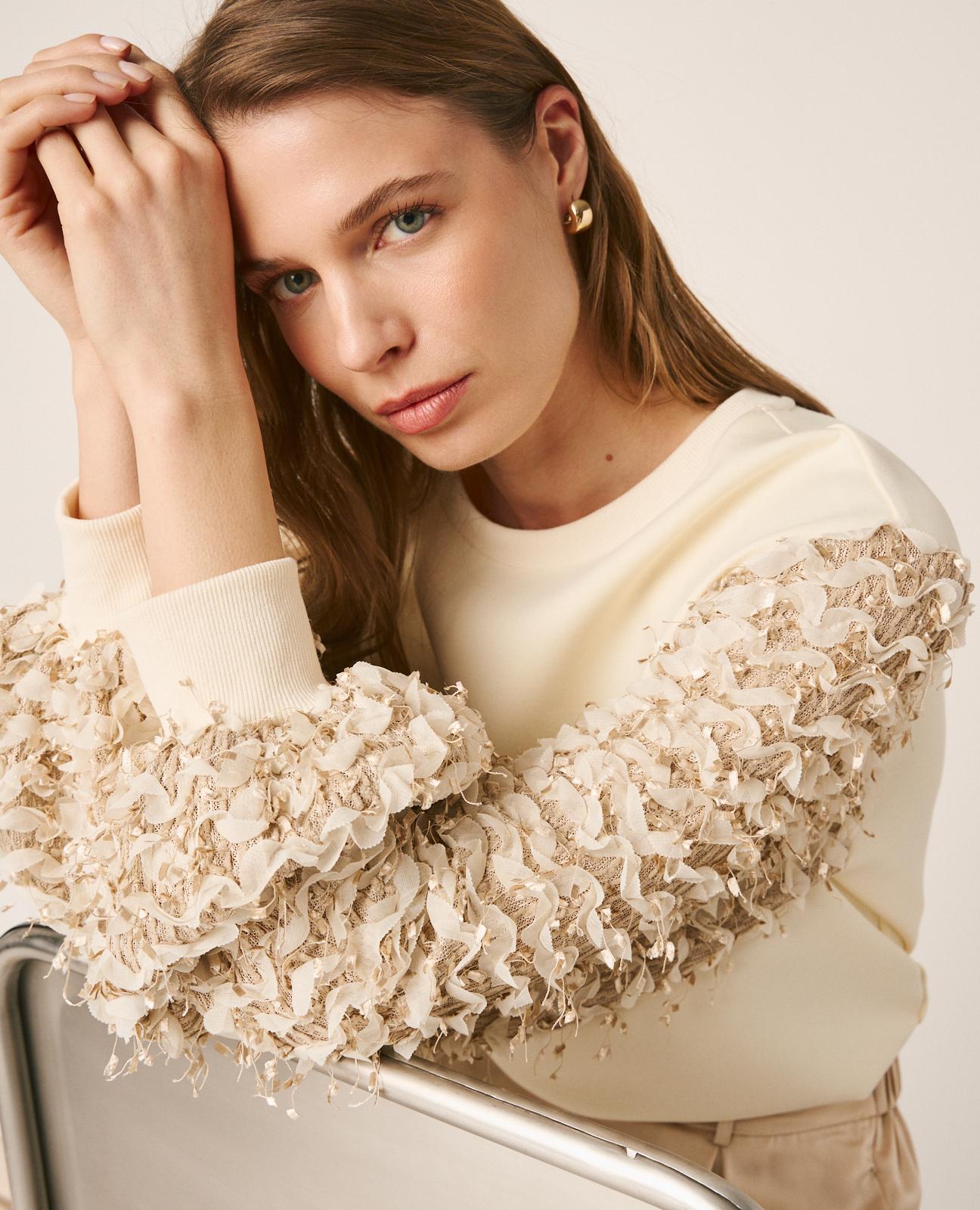 SUDADERA MANGA ABULLONADA