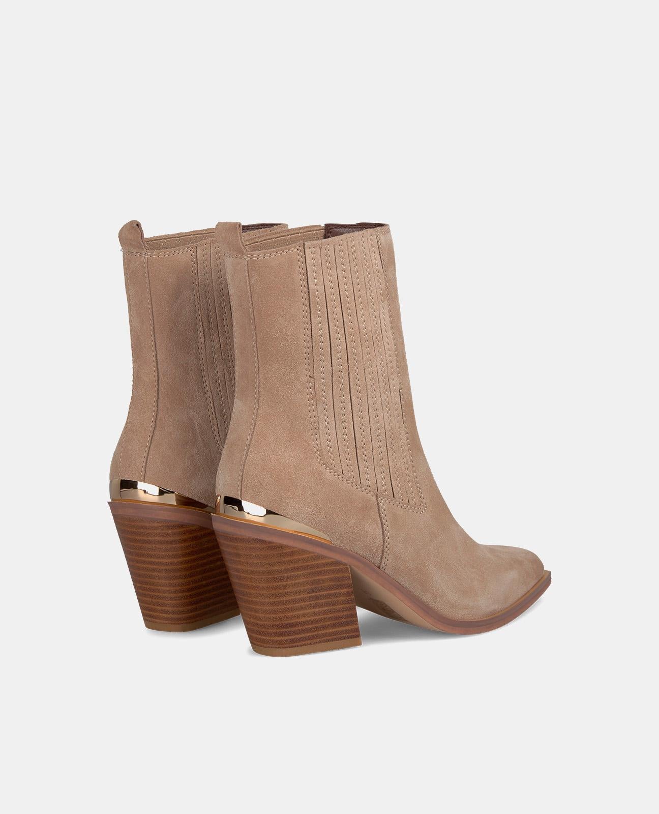 BOTTE DE CHEVILLE AVEC TALON ÉLASTIQUE