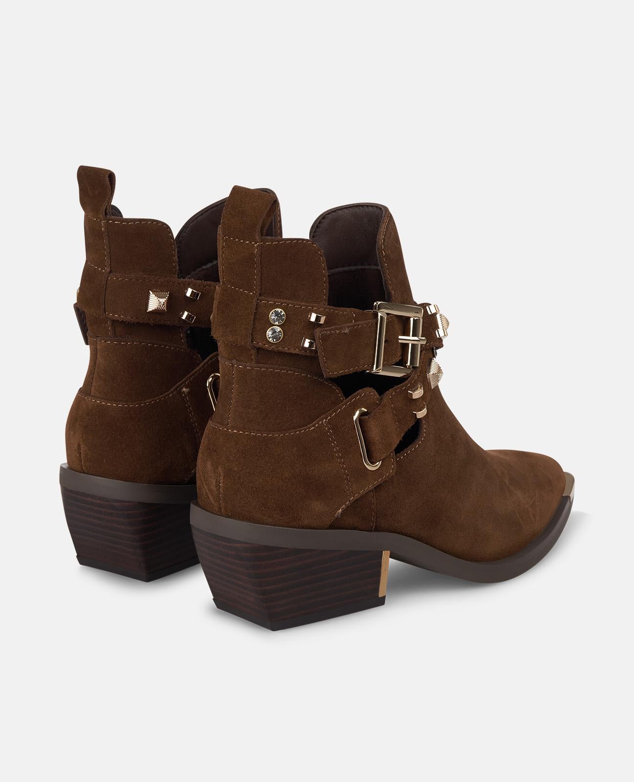 BOTTINES PLATES AVEC FENTES