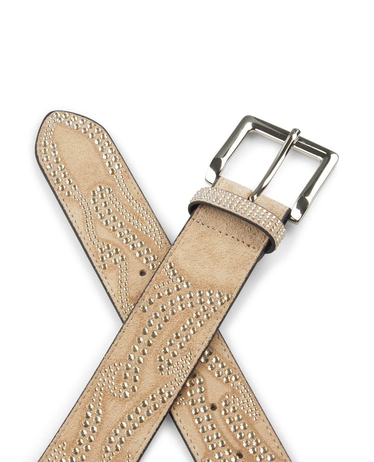 FLAMMENGÜRTEL MIT STRASSSTEINEN