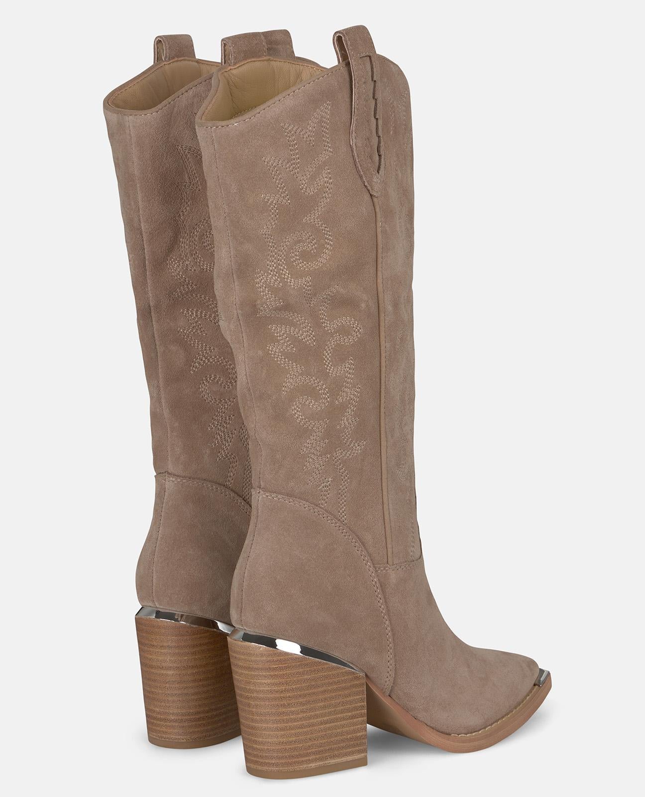 BOTTE À TALON BRODÉE