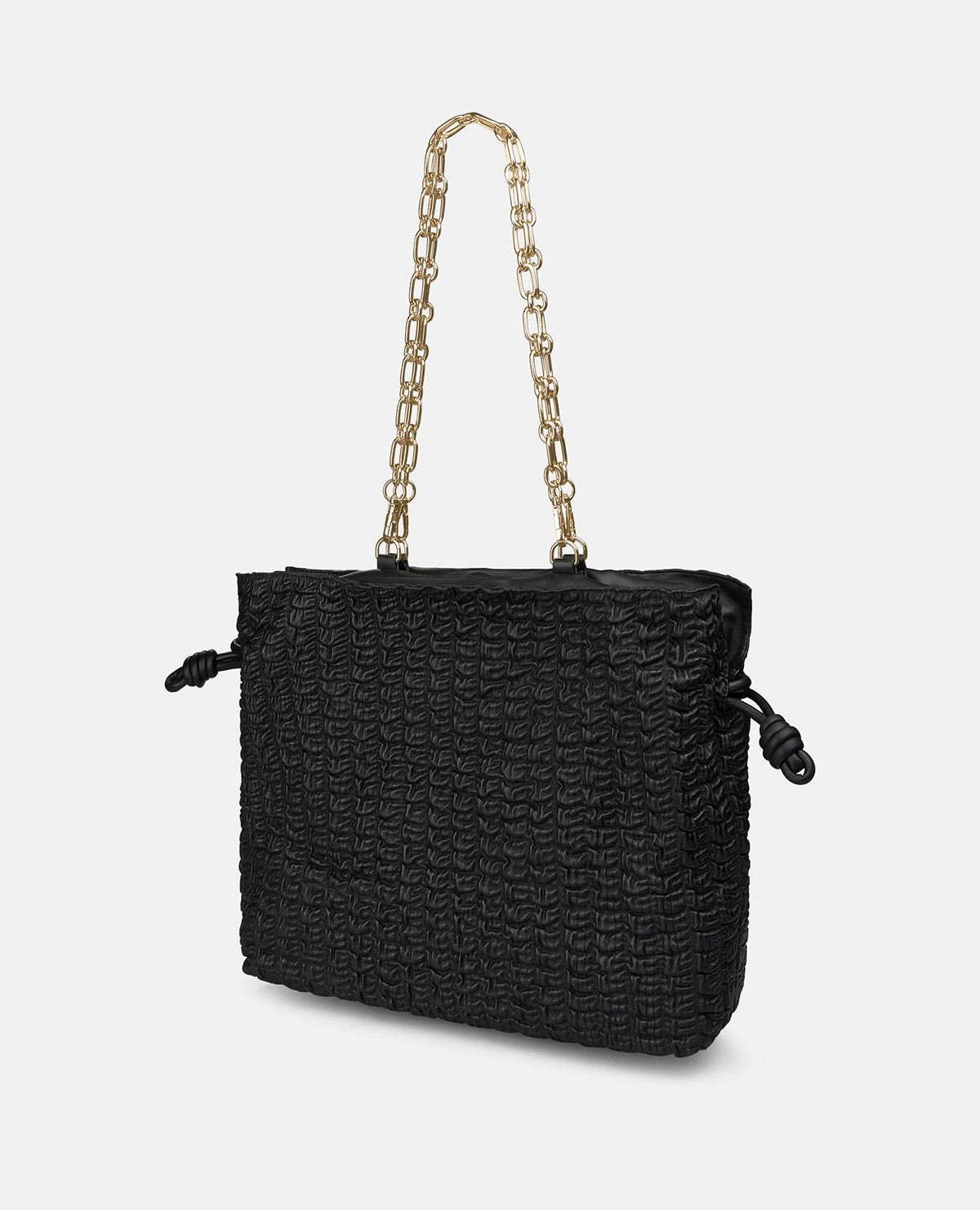 BORSA A FORMA DI CONFETTI IN PELLE STRUTTURATA