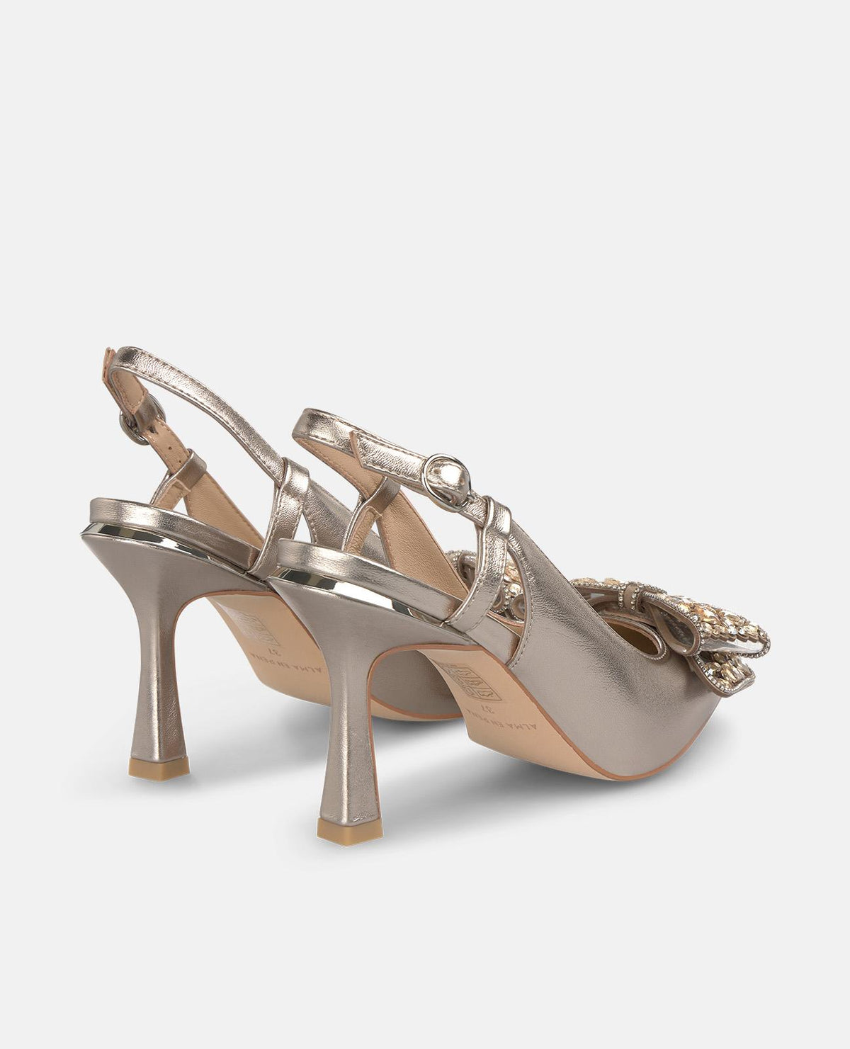 SCARPA CON TACCO ALTO E PUNTALE CON FIOCCHETTO