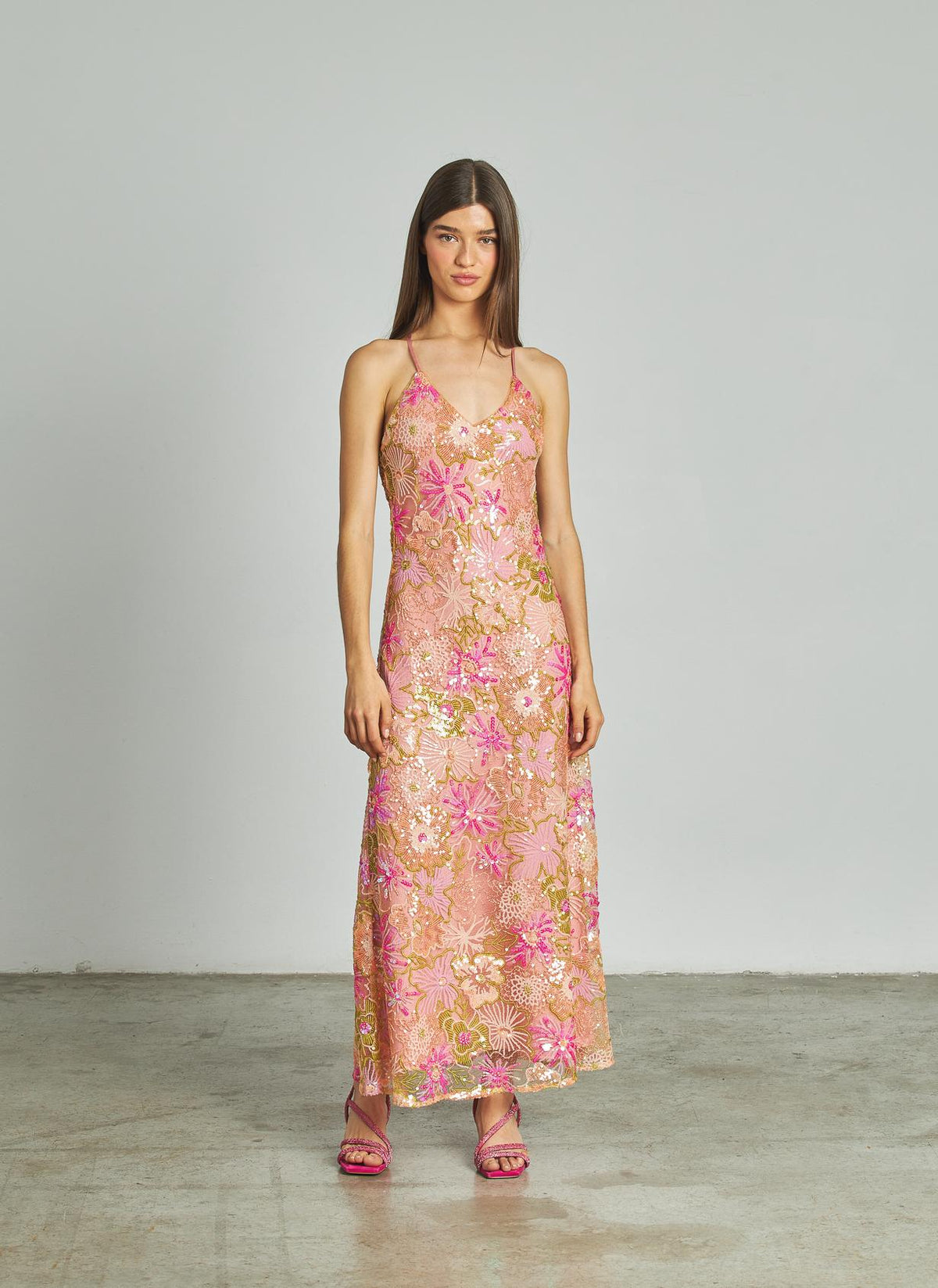 VESTIDO MIDI LENTEJUELAS