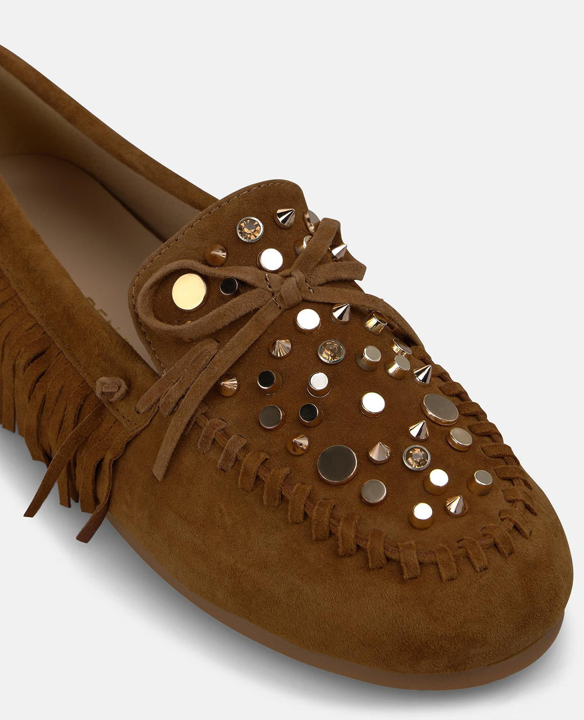 MOCASÍN DE ANTE CON FLECOS