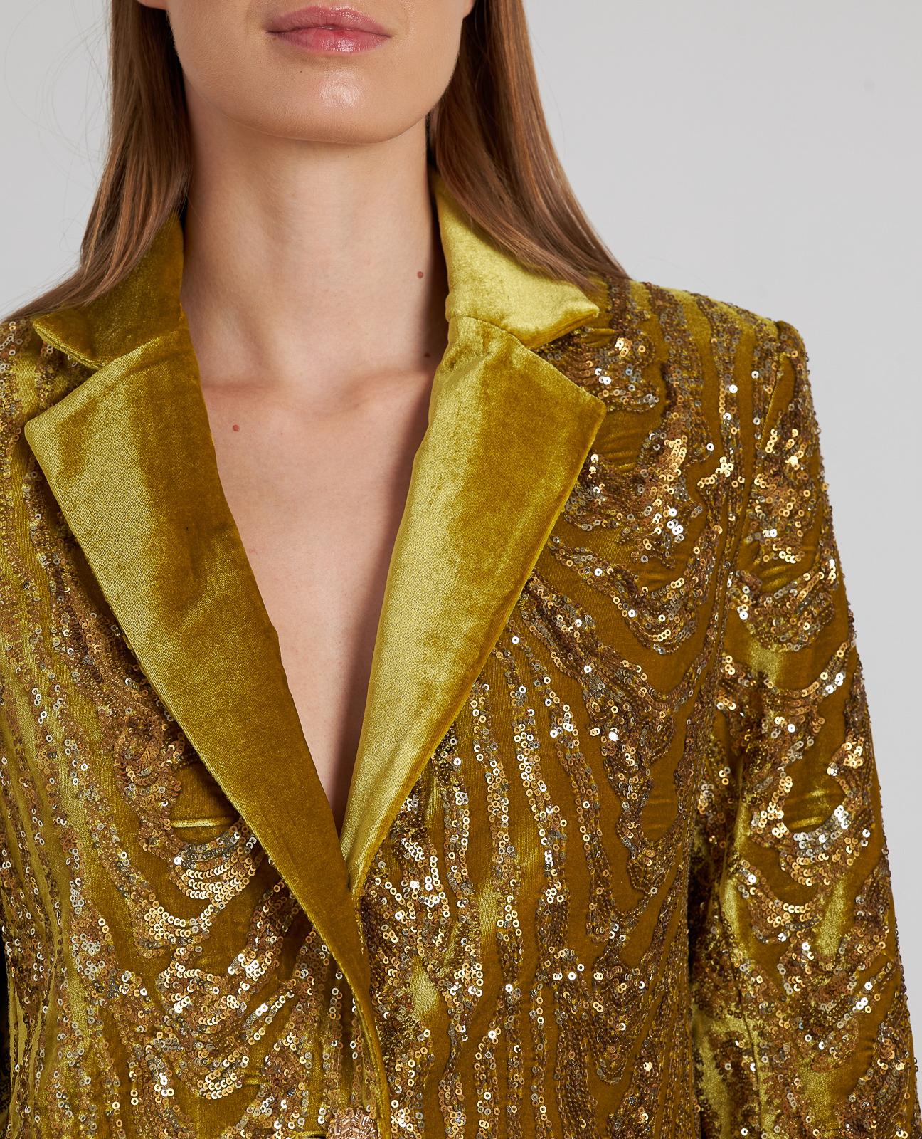 BLAZER TERCIOPELO LENTEJUELAS