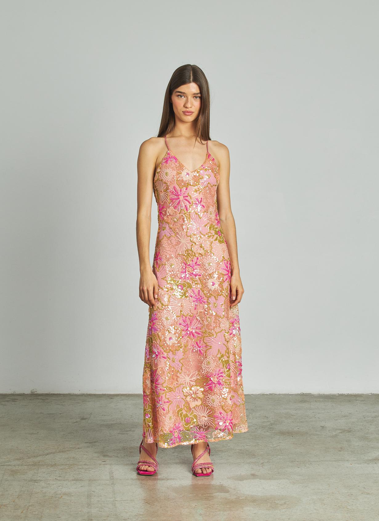 VESTIDO MIDI LENTEJUELAS