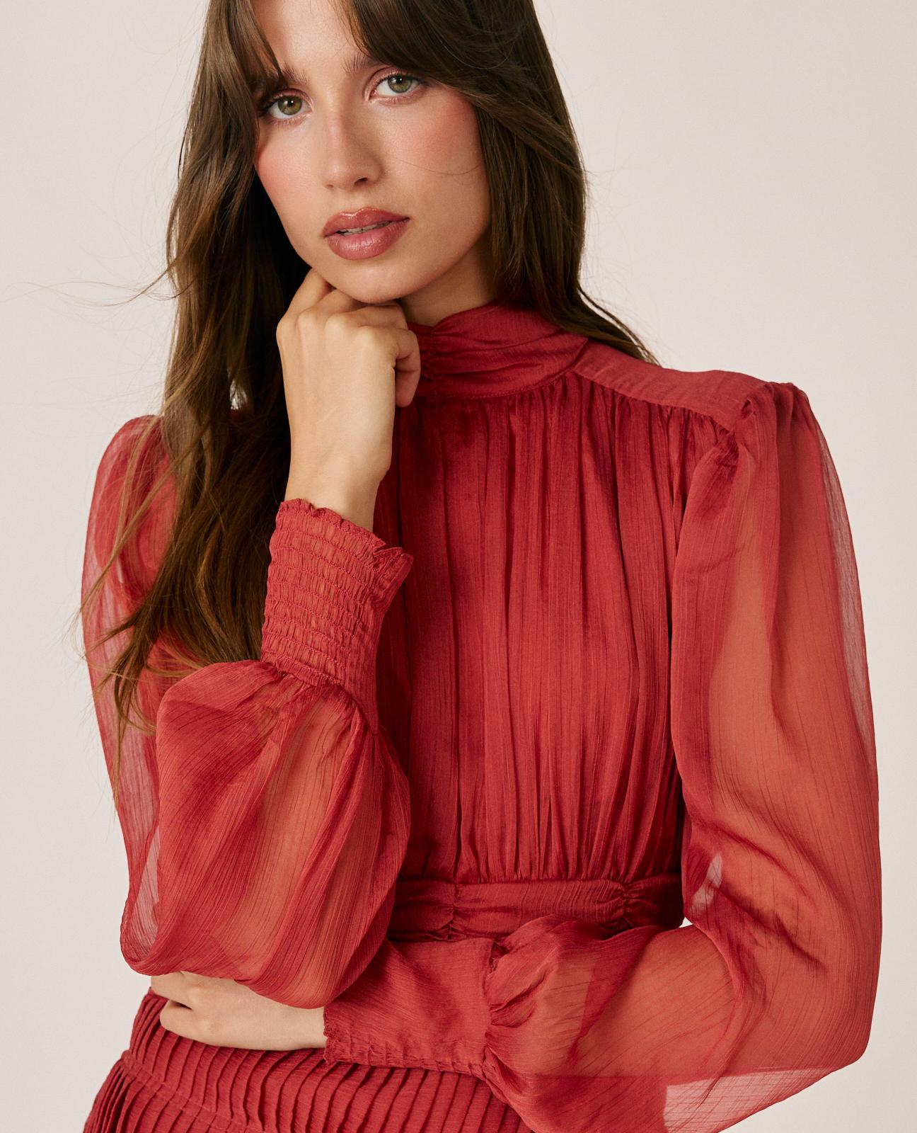 VESTIDO MINI GASA LISO