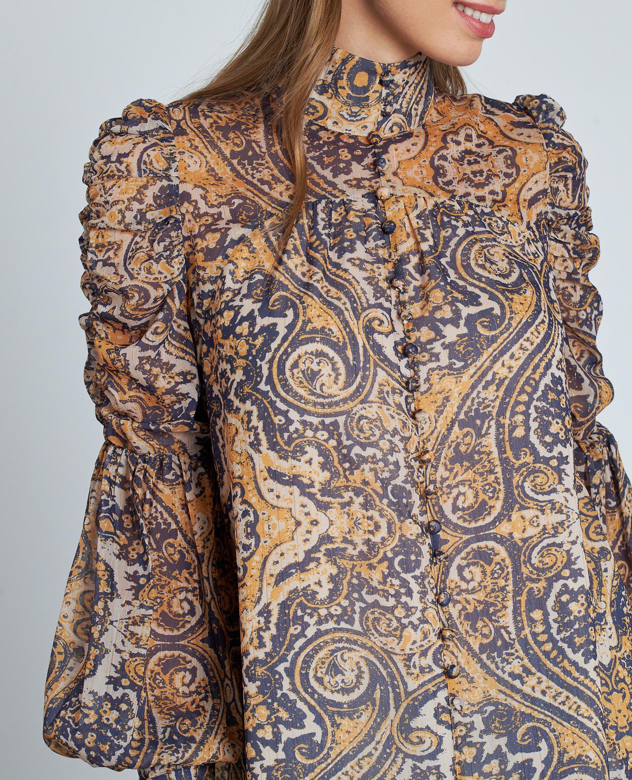 BLUSA ESTAMPADA ABOTONADA