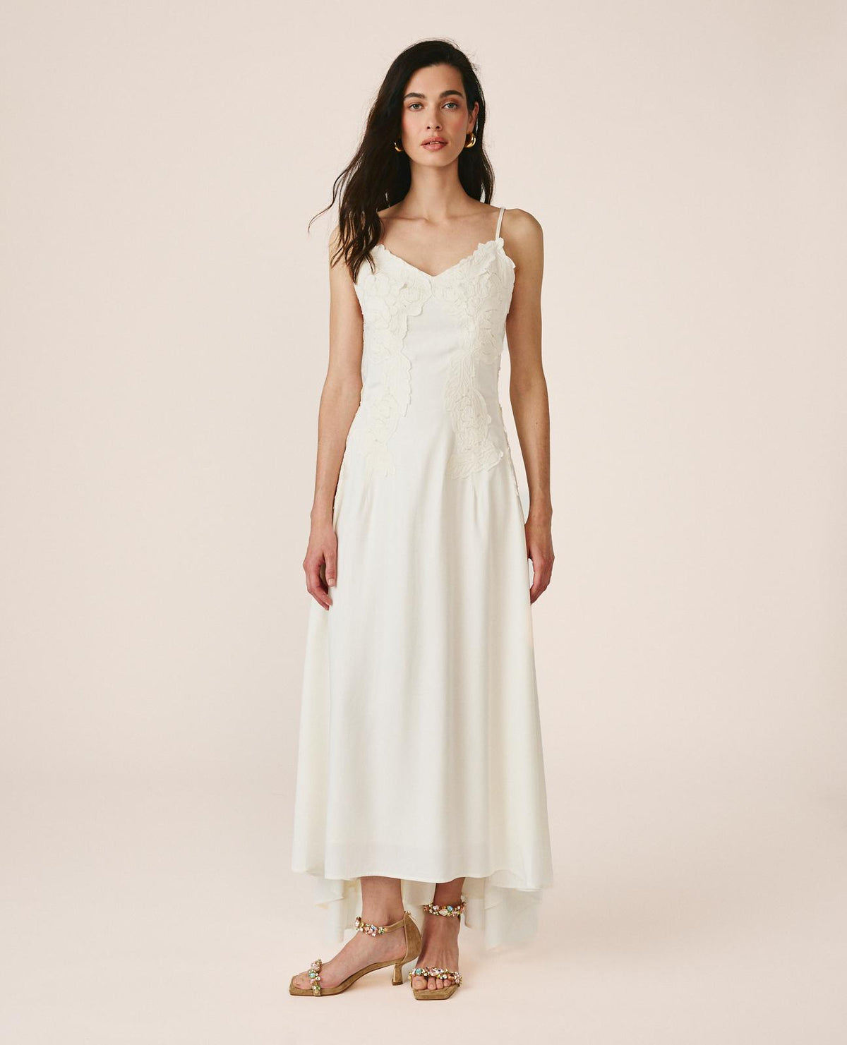 VESTIDO ASSÍMETRICO COM ALÇAS
