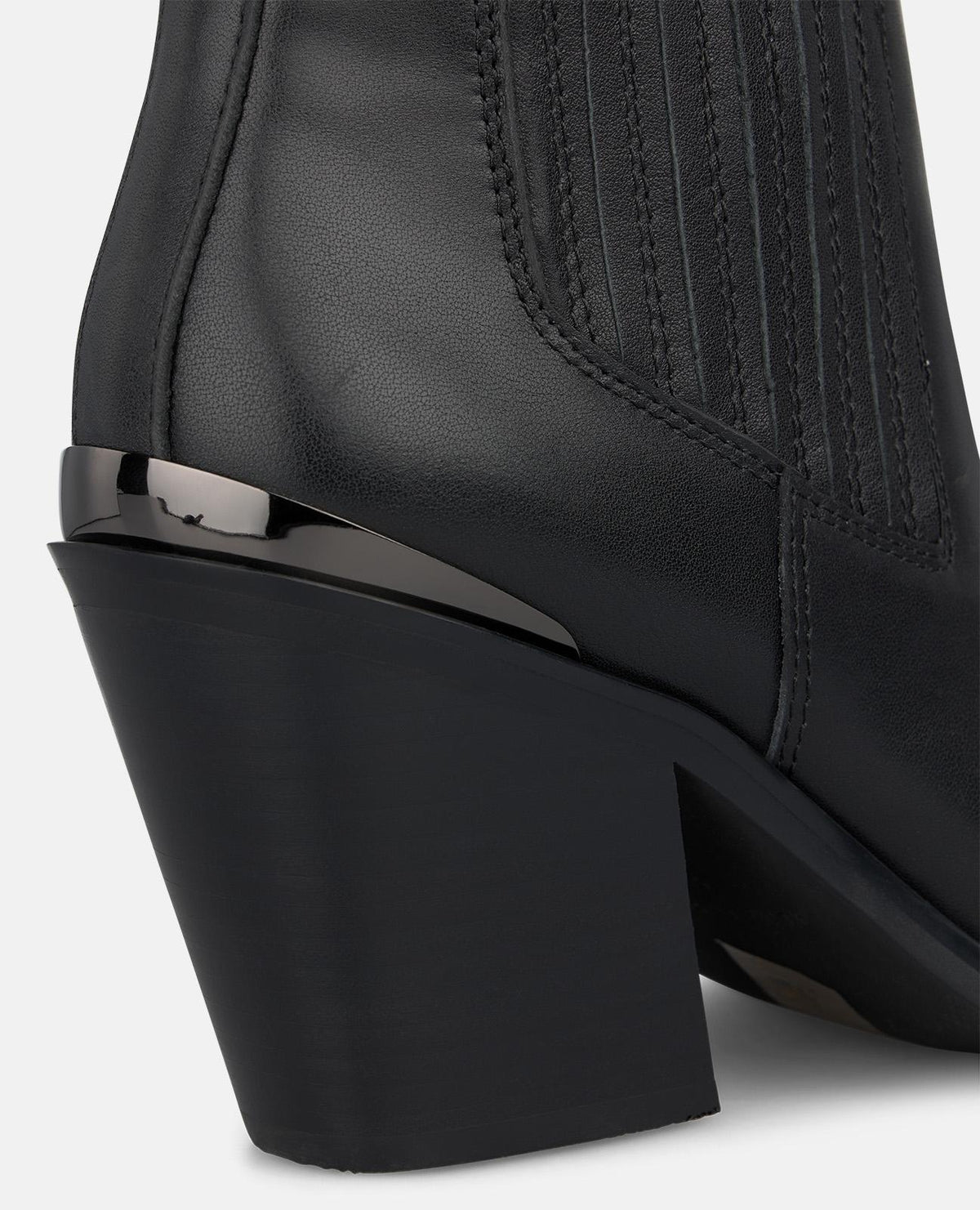 LEATHER ANKLE BOOTS WITH SIDE STITCHING