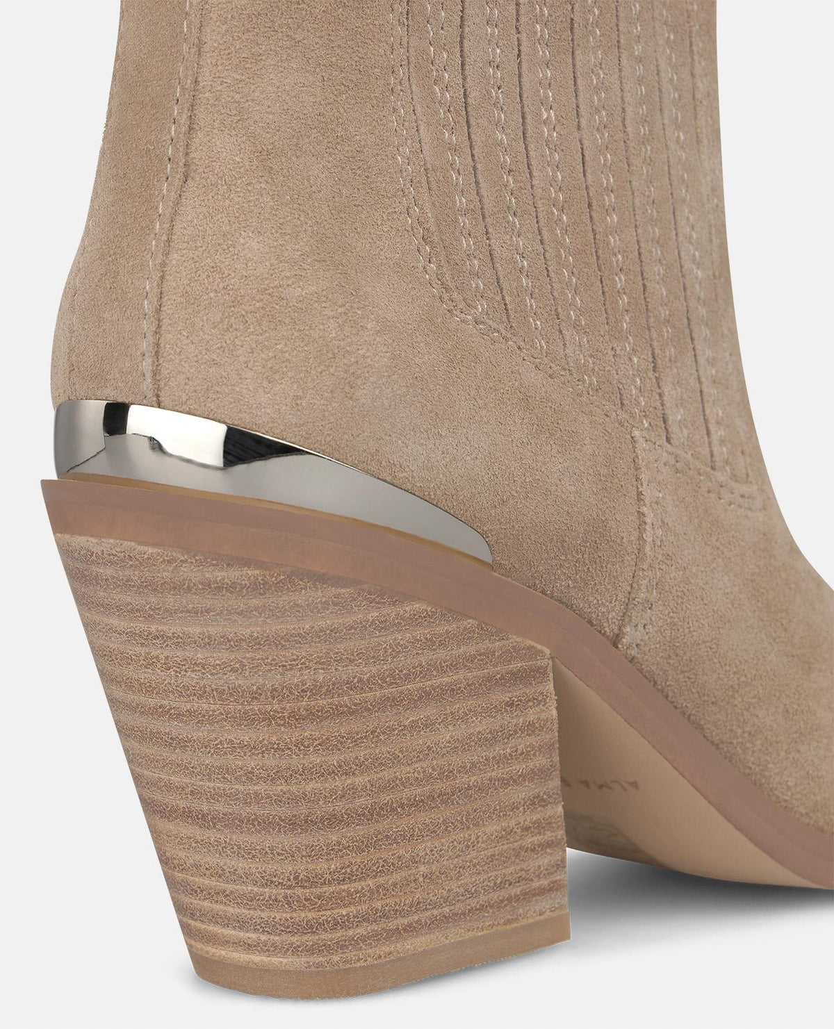 SUEDE ANKLE BOOTS WITH SIDE STITCHING