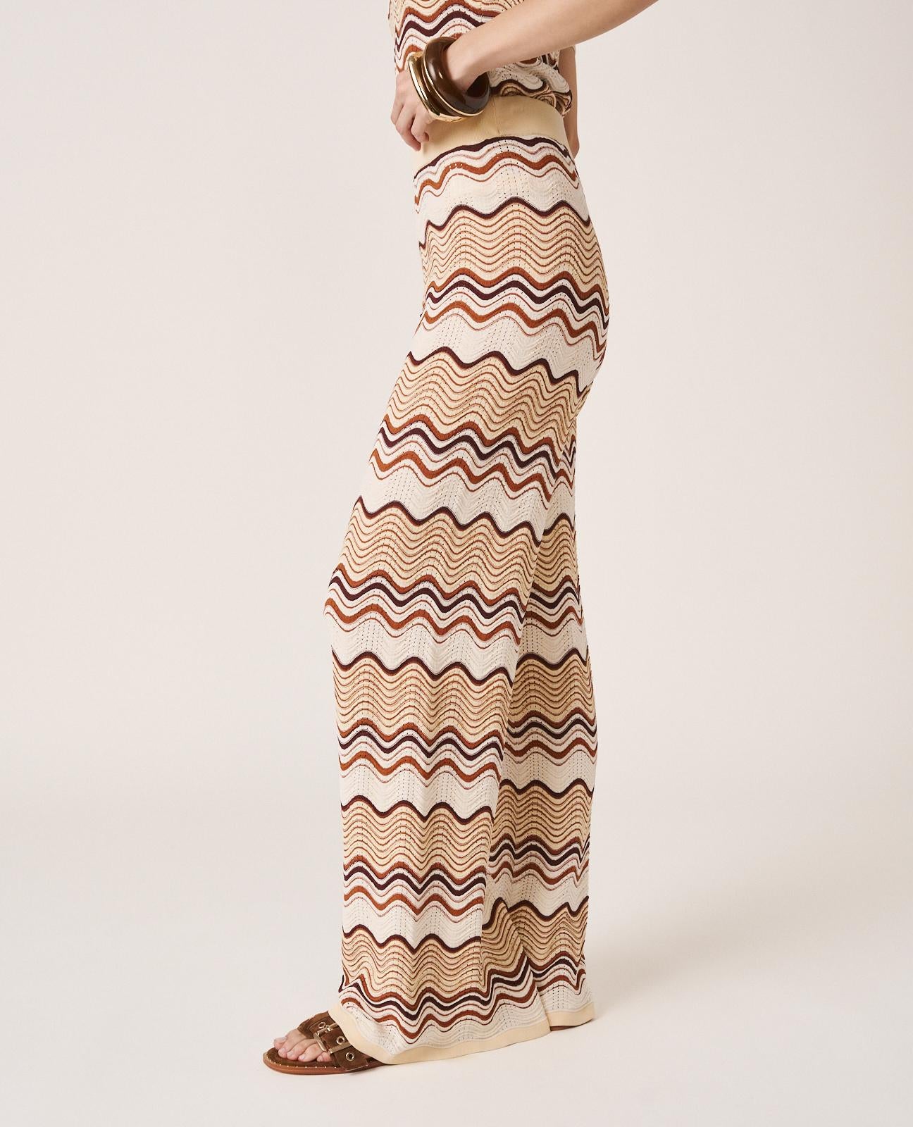 STRAIGHT KNIT TROUSERS