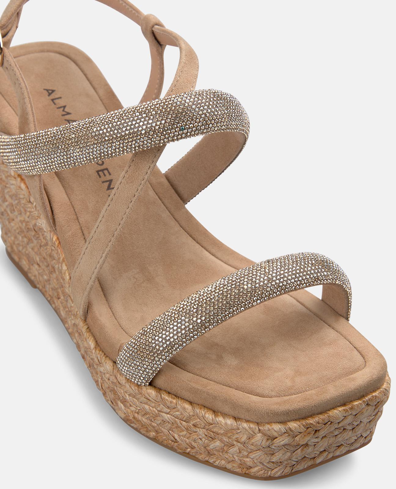 SANDALIA CUÑA ESPARTO CUERPO TUBULAR