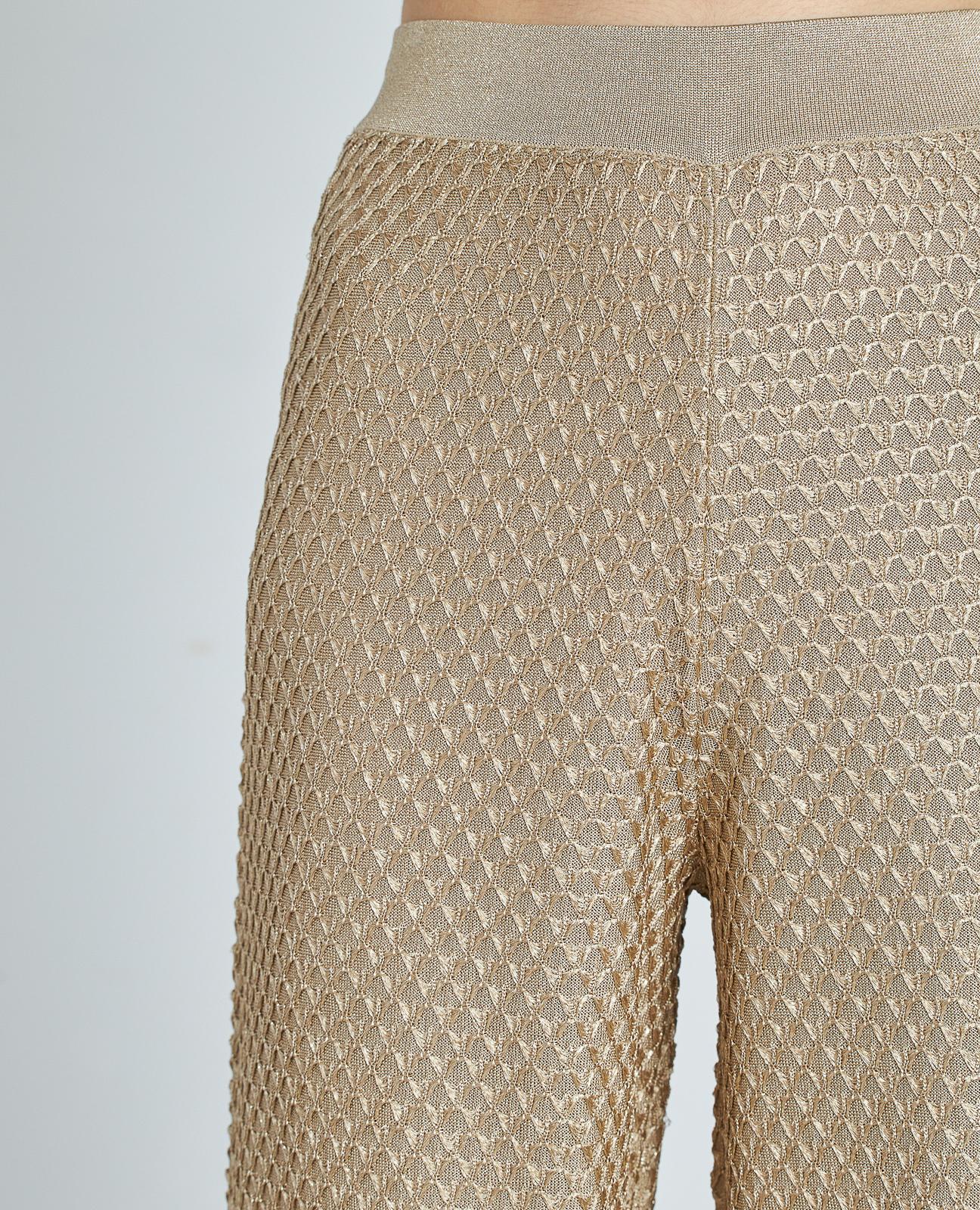 TEXTURED KNITTED PANTS