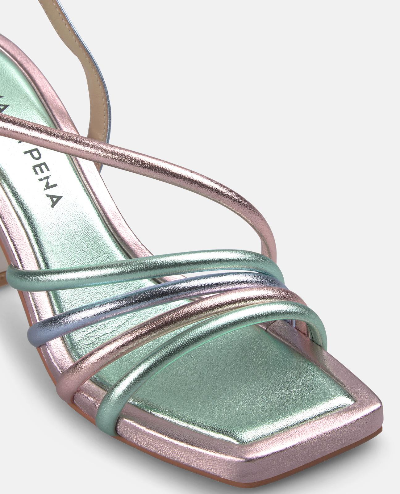 SANDALIA TACON COMBI TIRAS