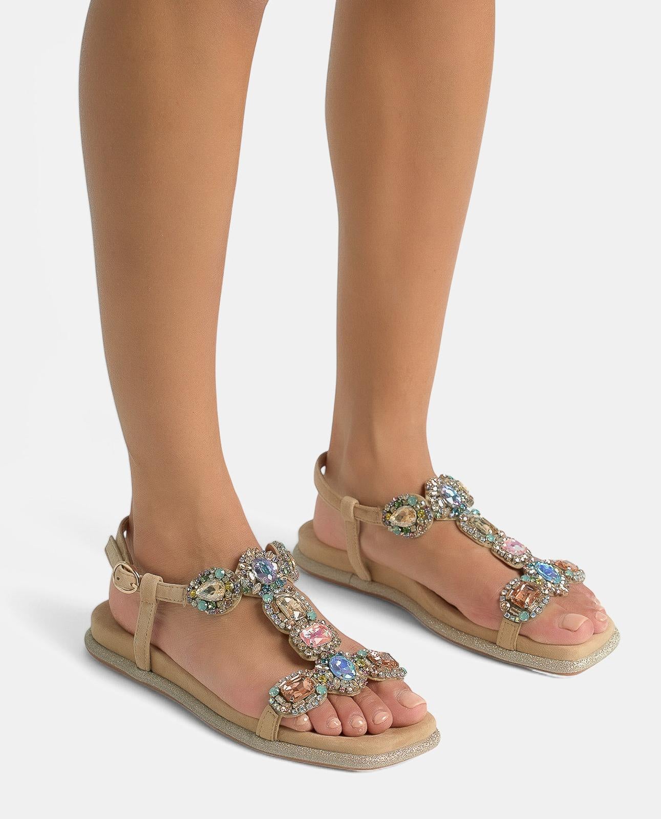 SANDALIA ABALORIOS PEDRERÍA