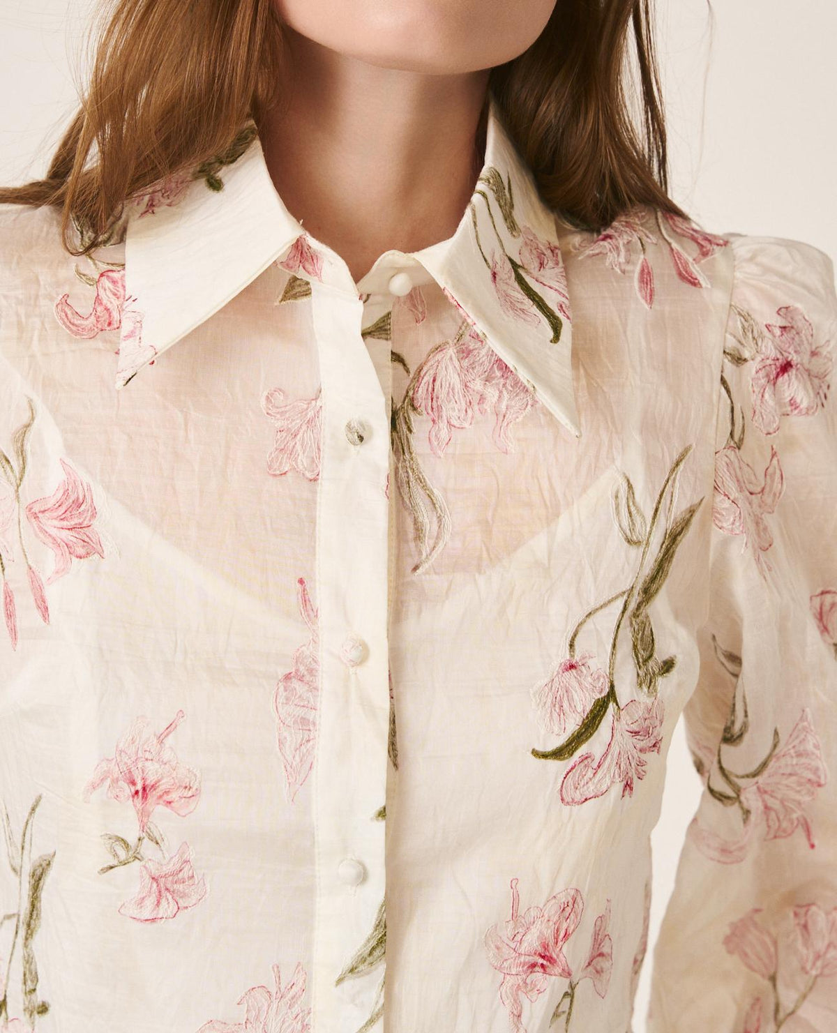 CAMICIA SEMITRASPARENTE