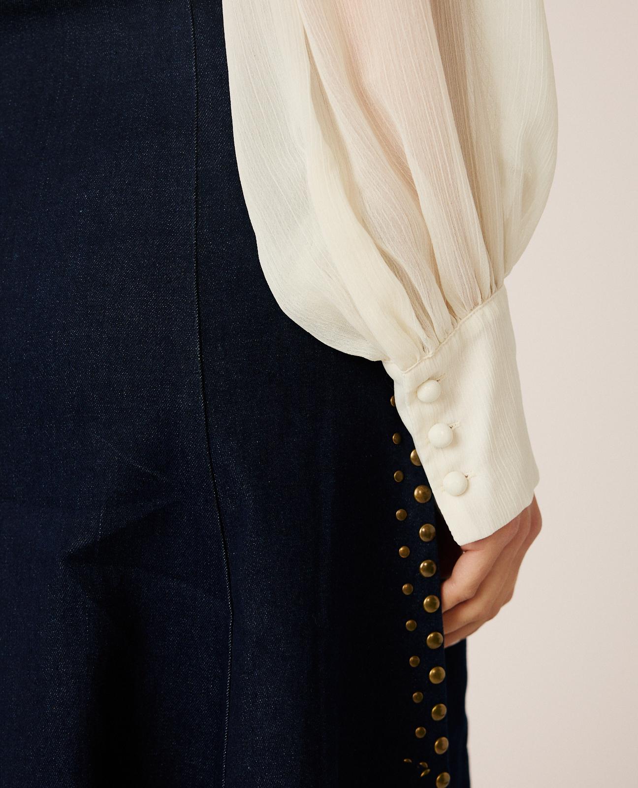 BLUSA GASA DRAPEADA