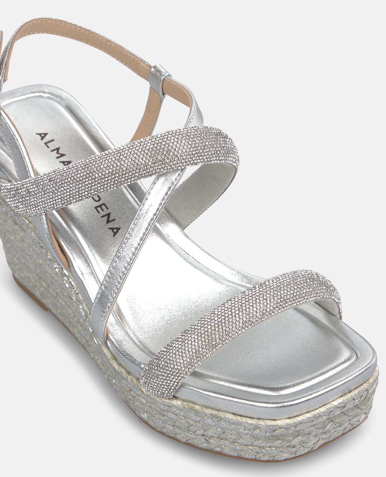 SANDALIA CUÑA ESPARTO CUERPO TUBULAR