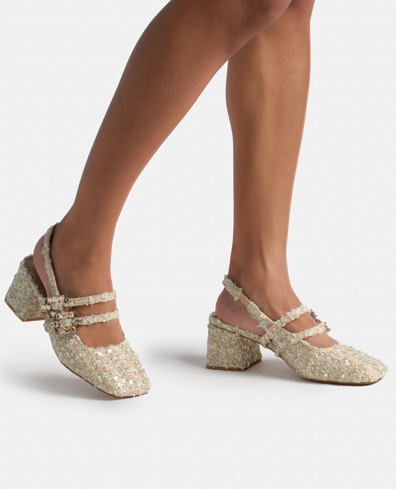 CHAUSSURES À TALON BOUCLÉ