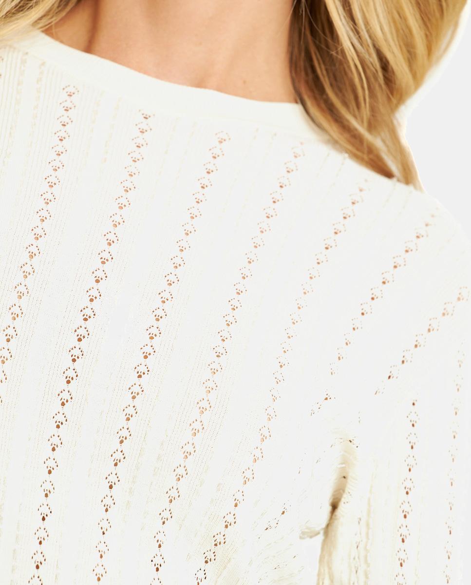 PULL TRICOTÉ AJOURÉ