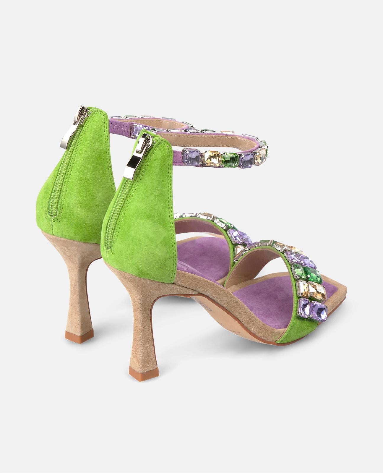 SANDÁLIA DE SALTO DE JÓIA