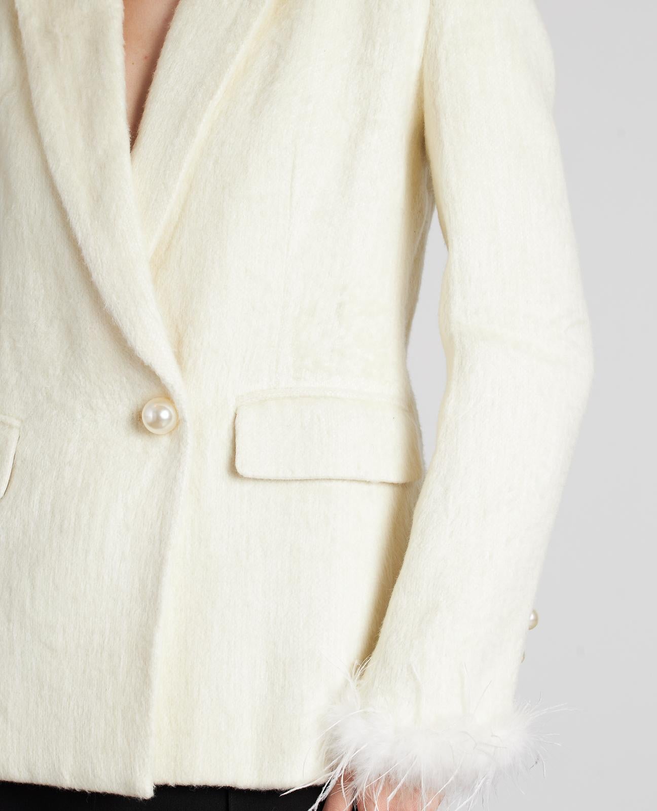 PEARL BUTTON BLAZER